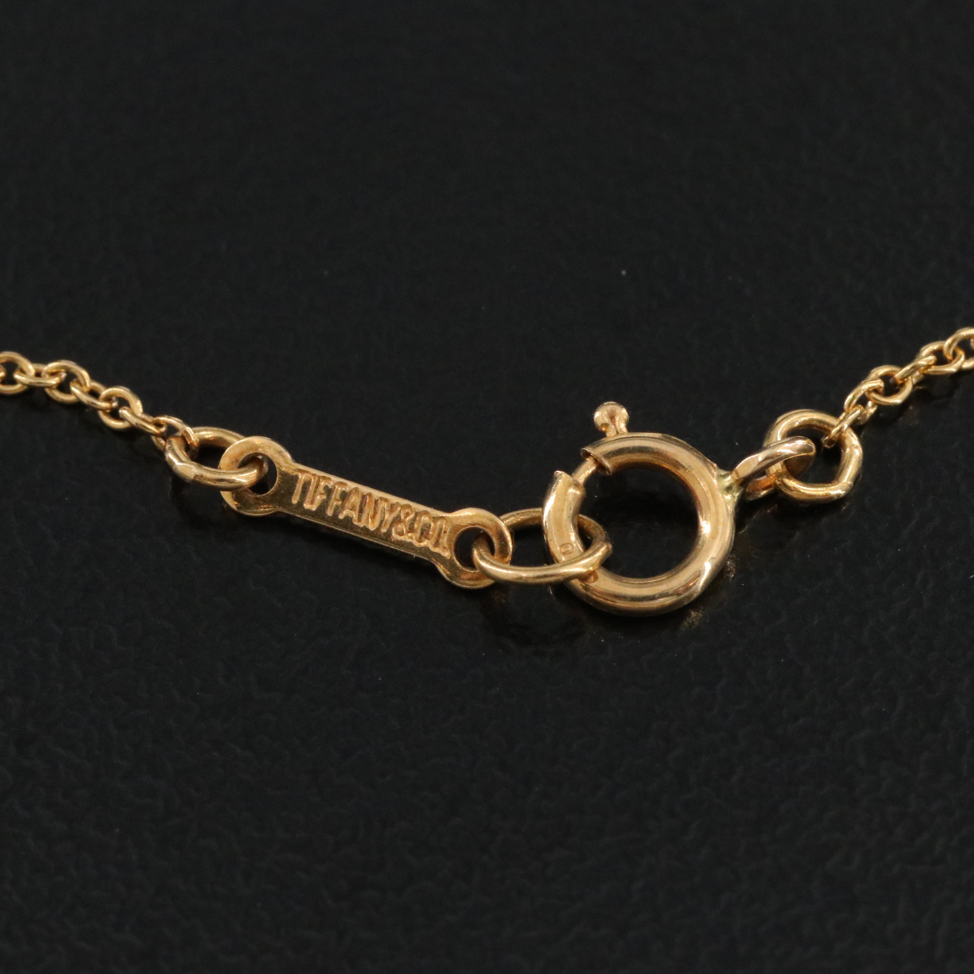 Elsa Peretti for Tiffany & Co. Bean Design 18K Necklace