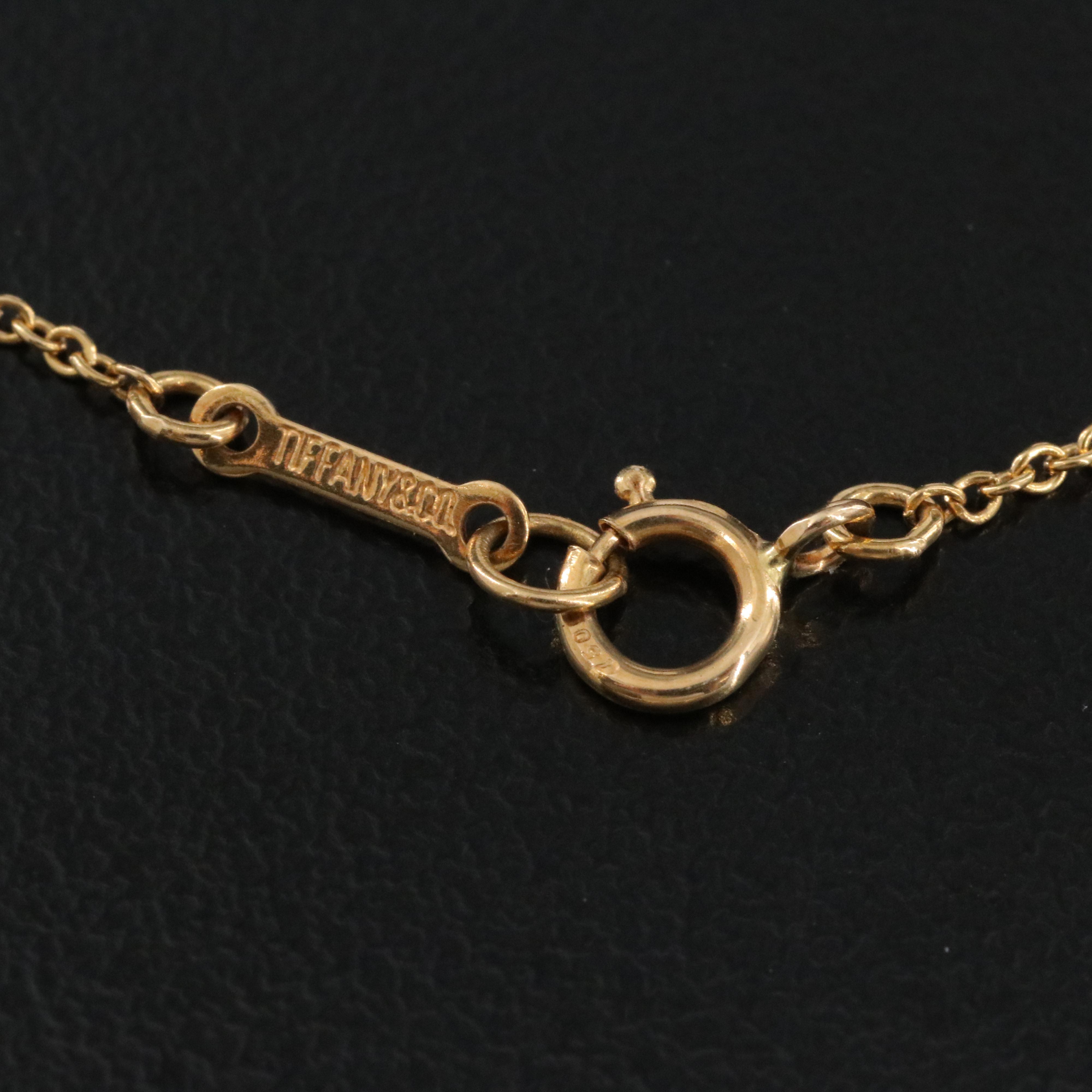 Elsa Peretti for Tiffany & Co. Bean Design 18K Necklace