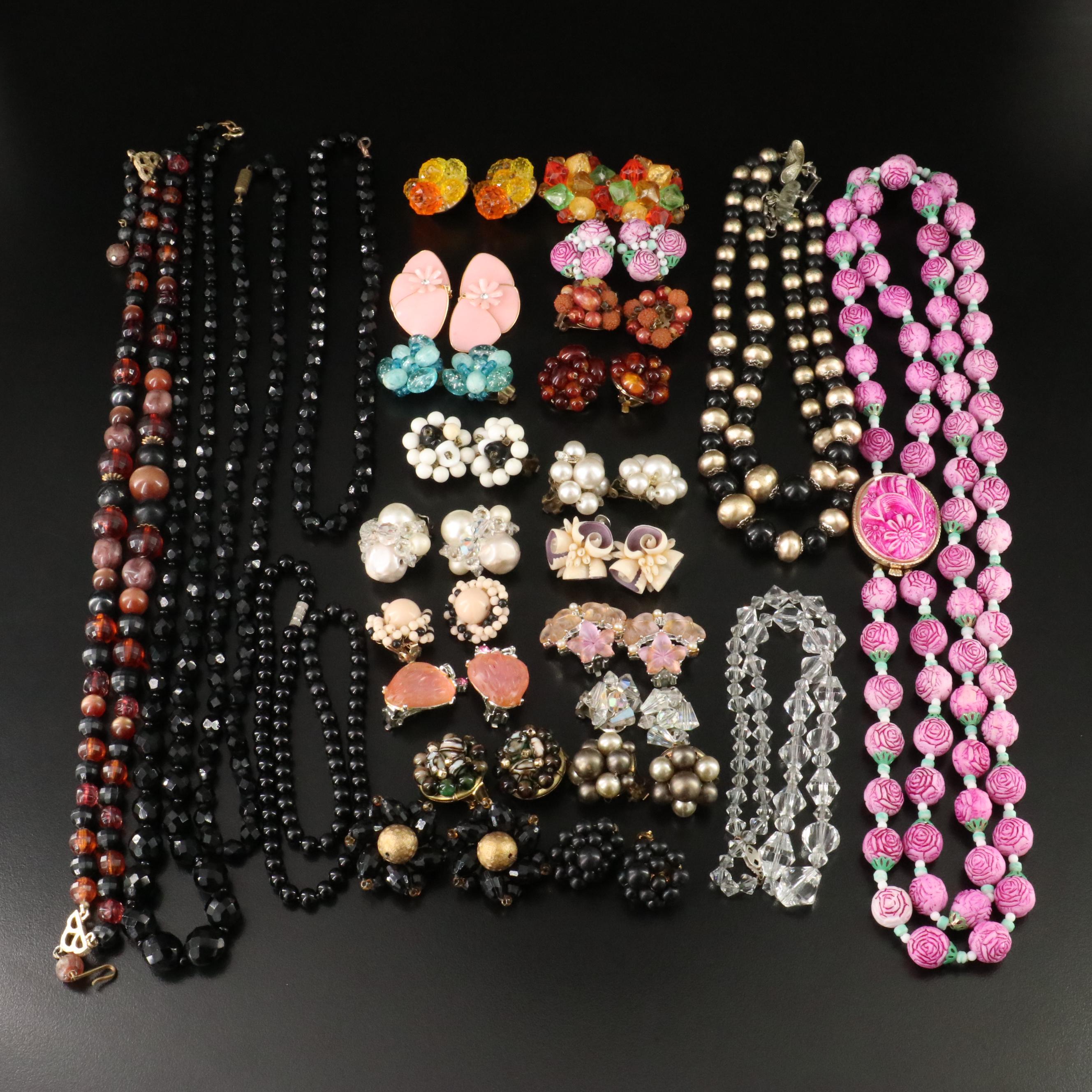 Vintage 1940's Collection of Costume Jewelry