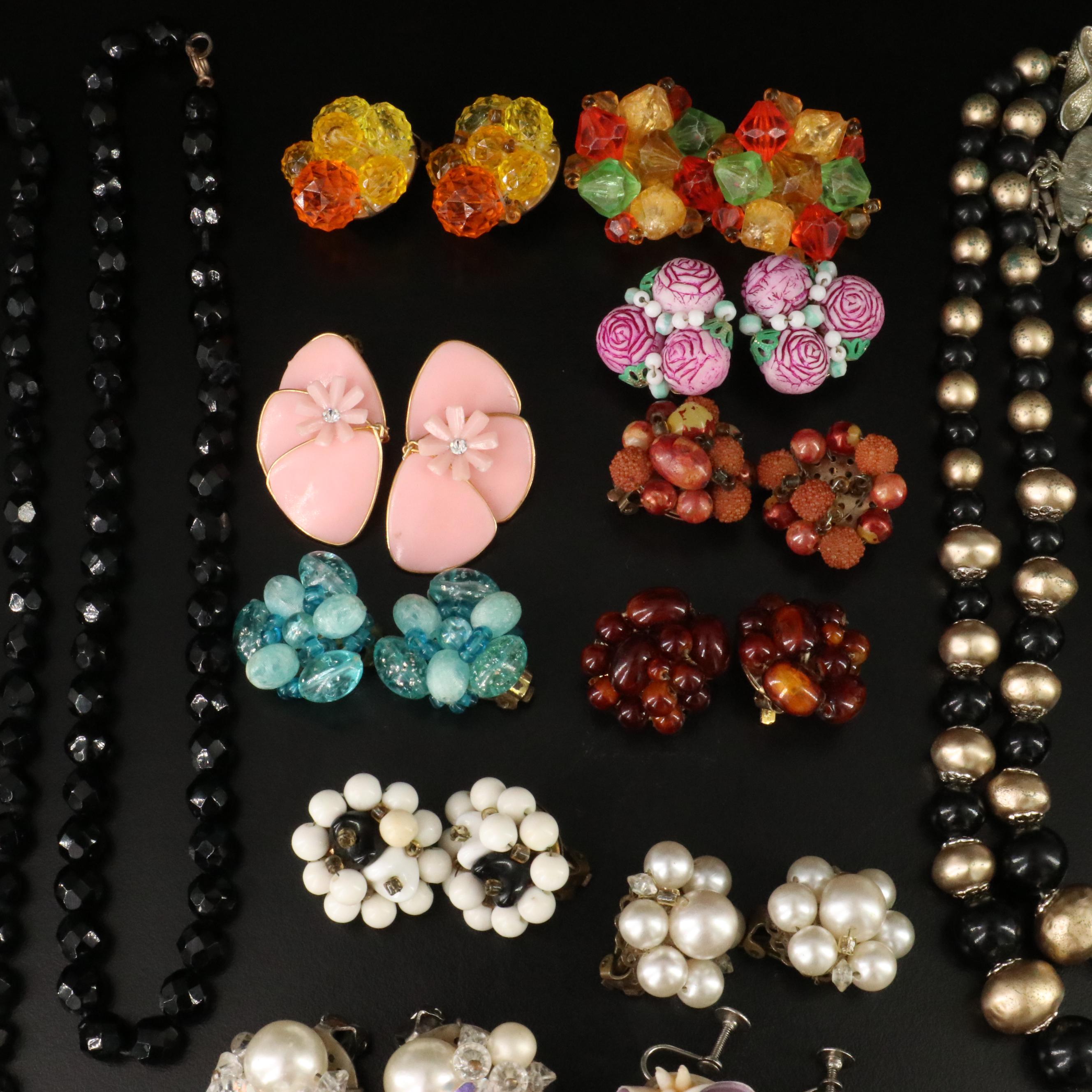 Vintage 1940's Collection of Costume Jewelry
