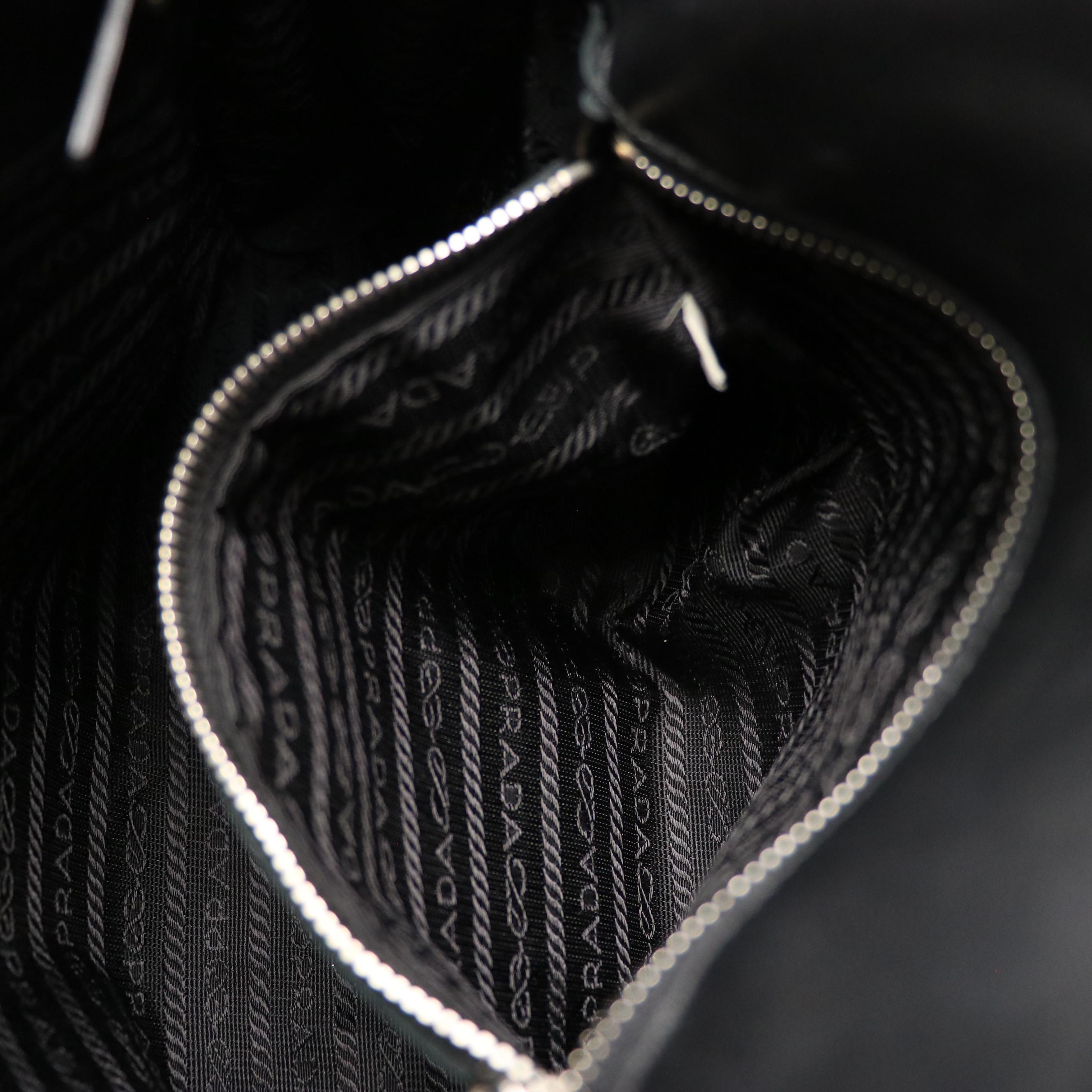 Prada Buckle Strap Bag BR1287 in Nero Nappa Easy Leather