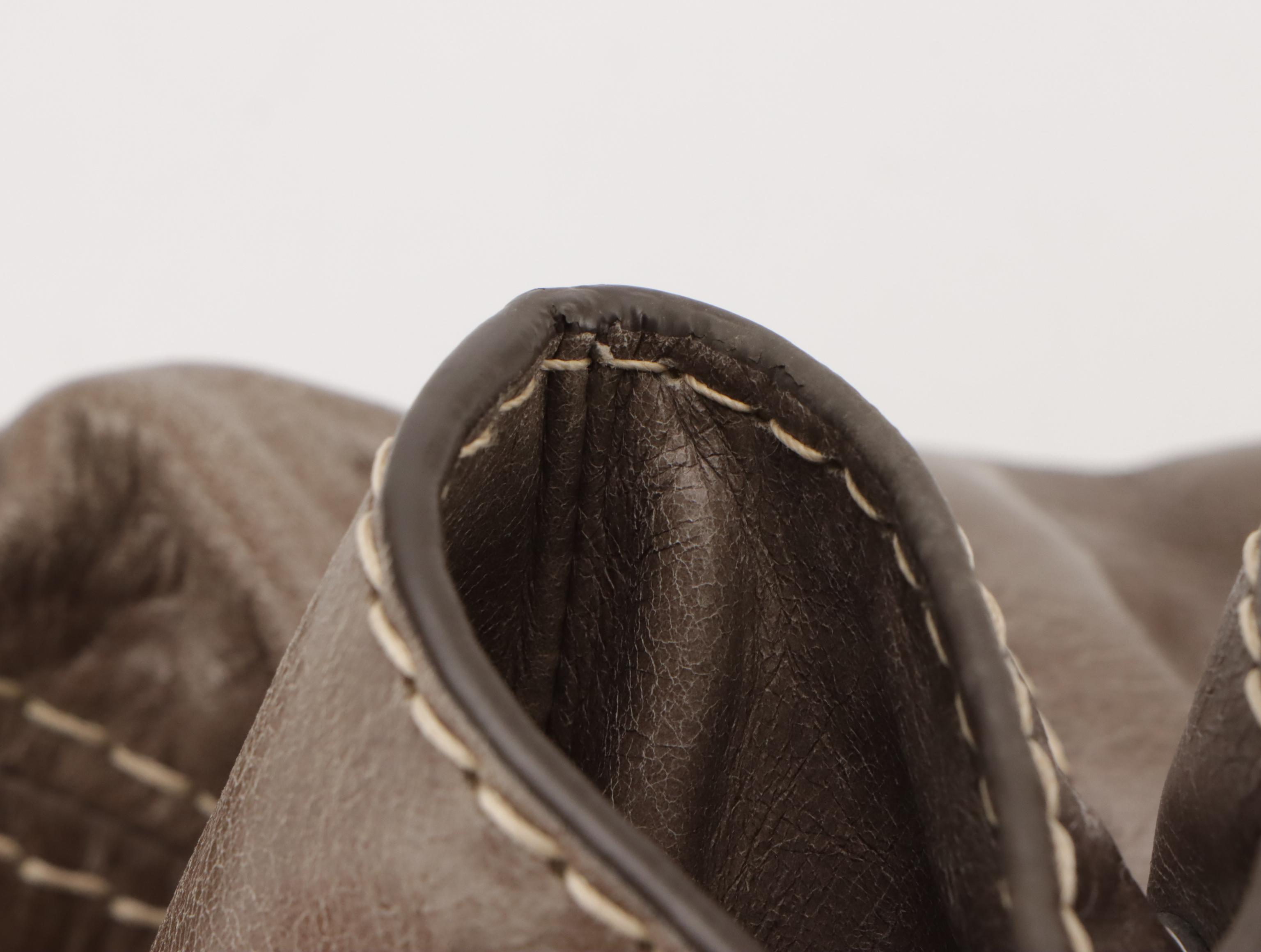 Prada Turnlock Flap Tote Bag BN2067 in Argilla Vitello Shine Leather