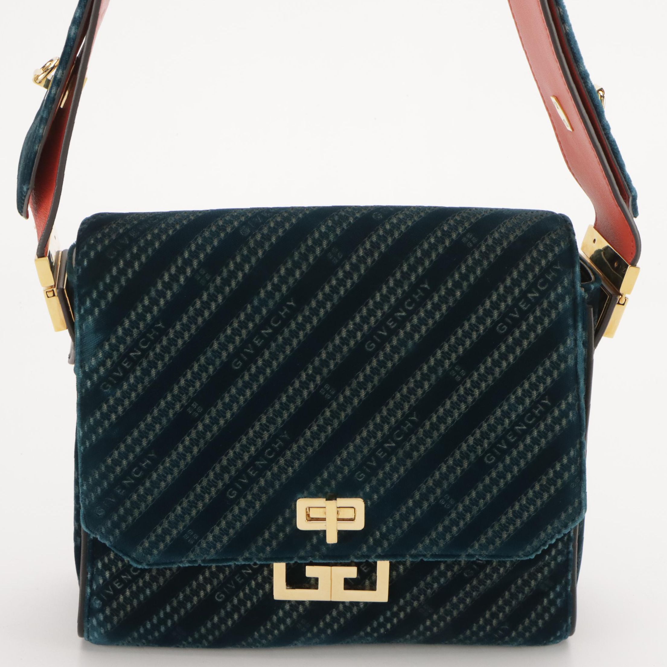 Givenchy Eden Medium Shoulder/Belt Bag in Logo Lasered Velvet