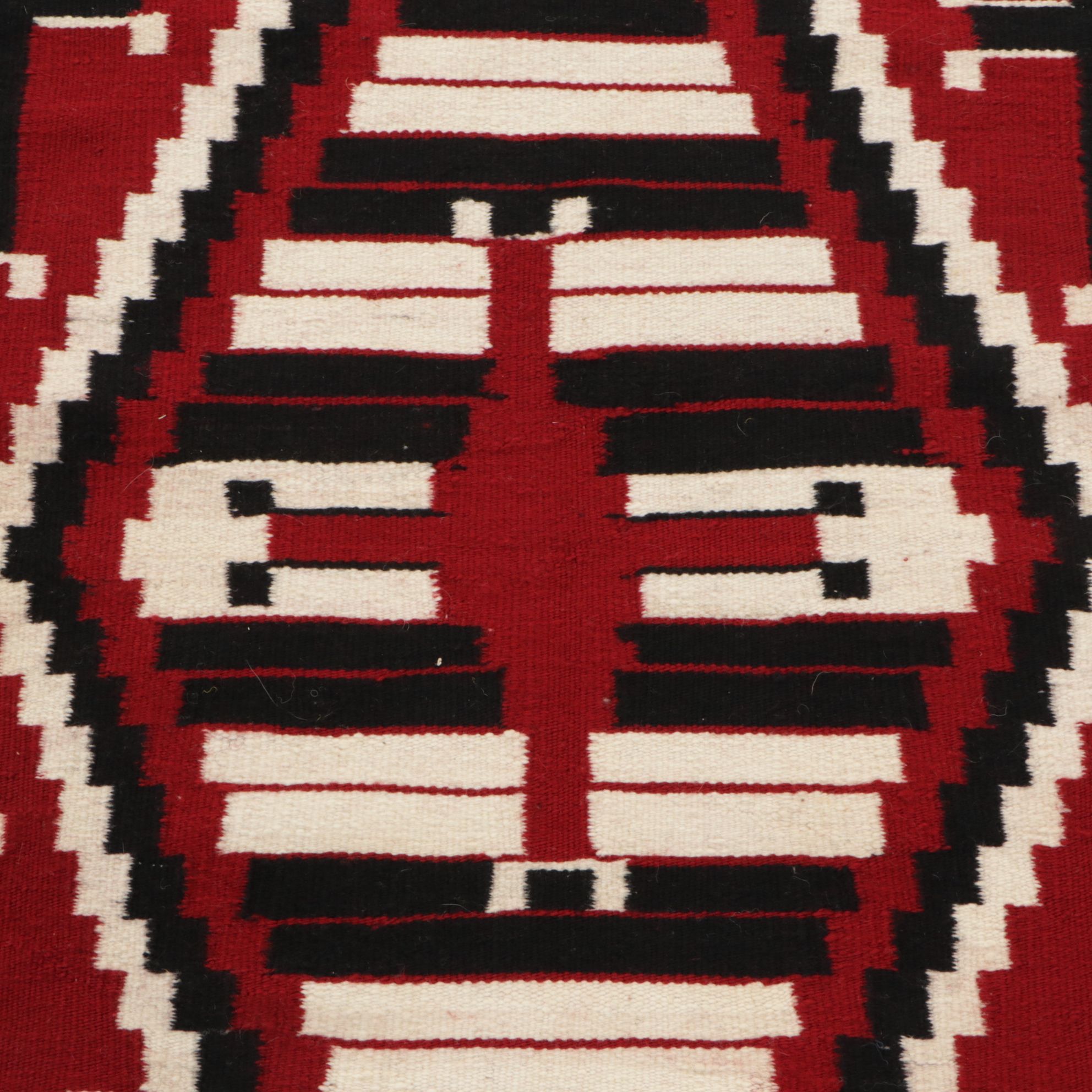 2'1 x 3'10 Handwoven Navajo Ganado Accent Rug
