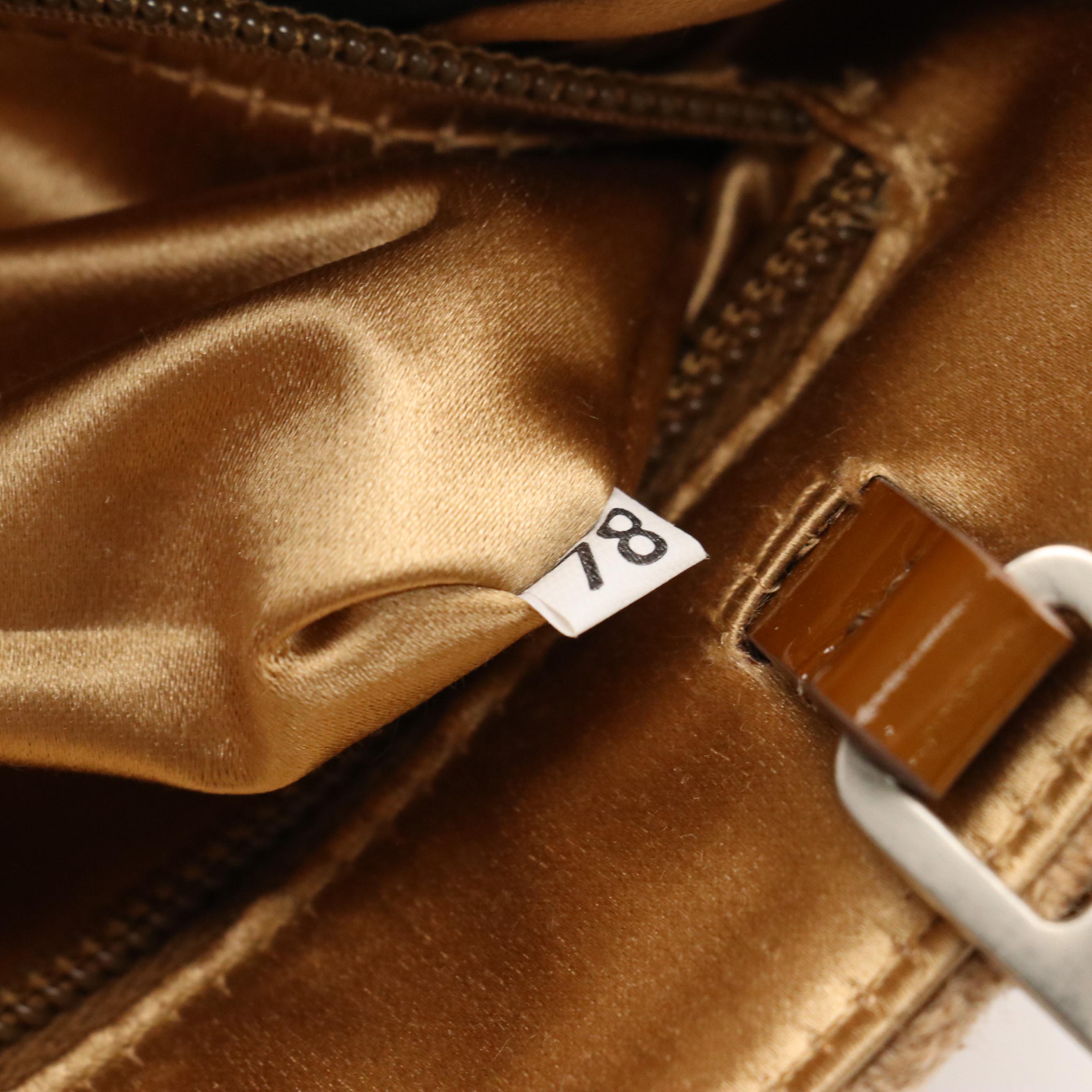 Prada Autumn Leaf Applique and Grommet Small Tote in Brown Wool