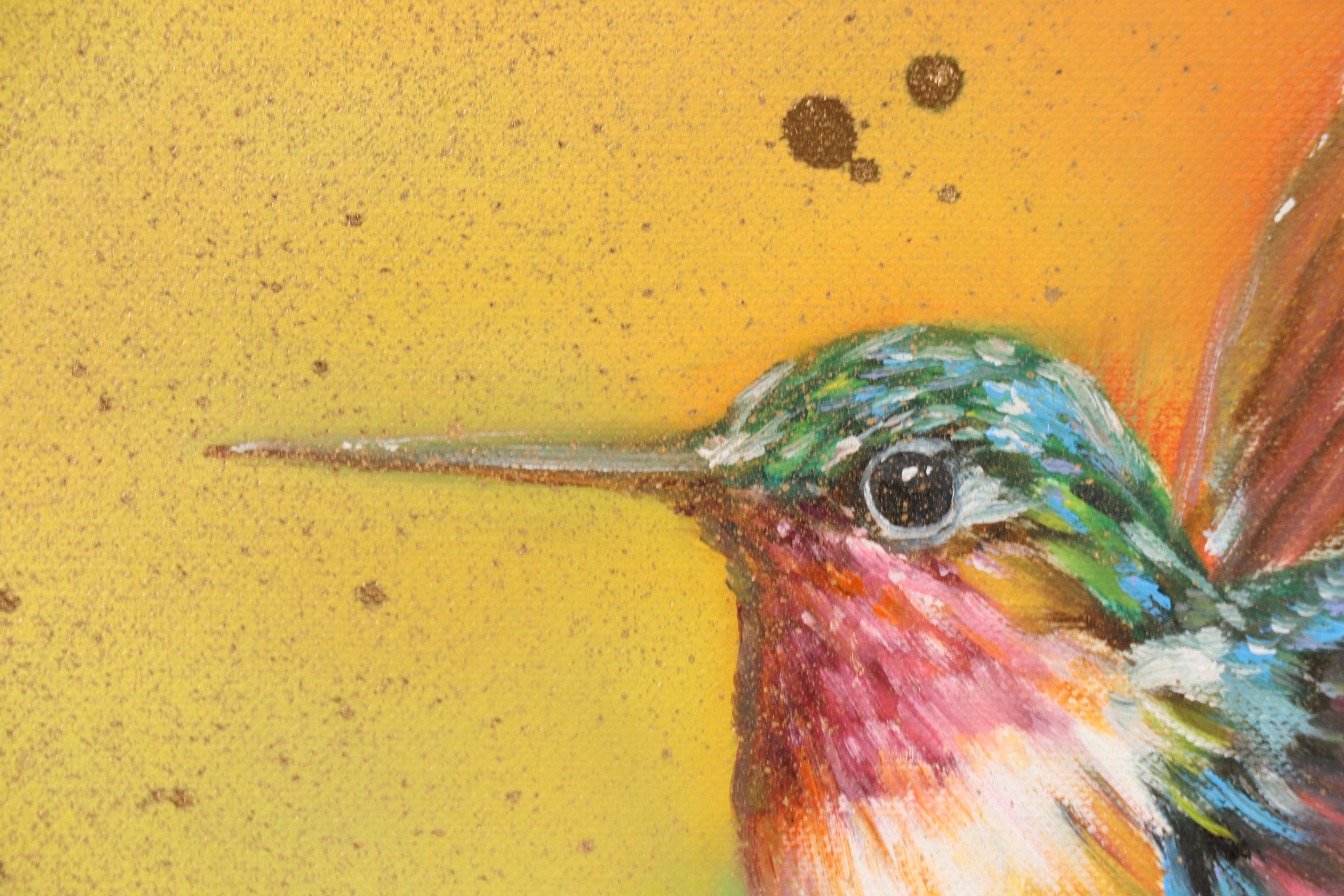 Inga Kovalenko Oil Painting of Hummingbird, 2025