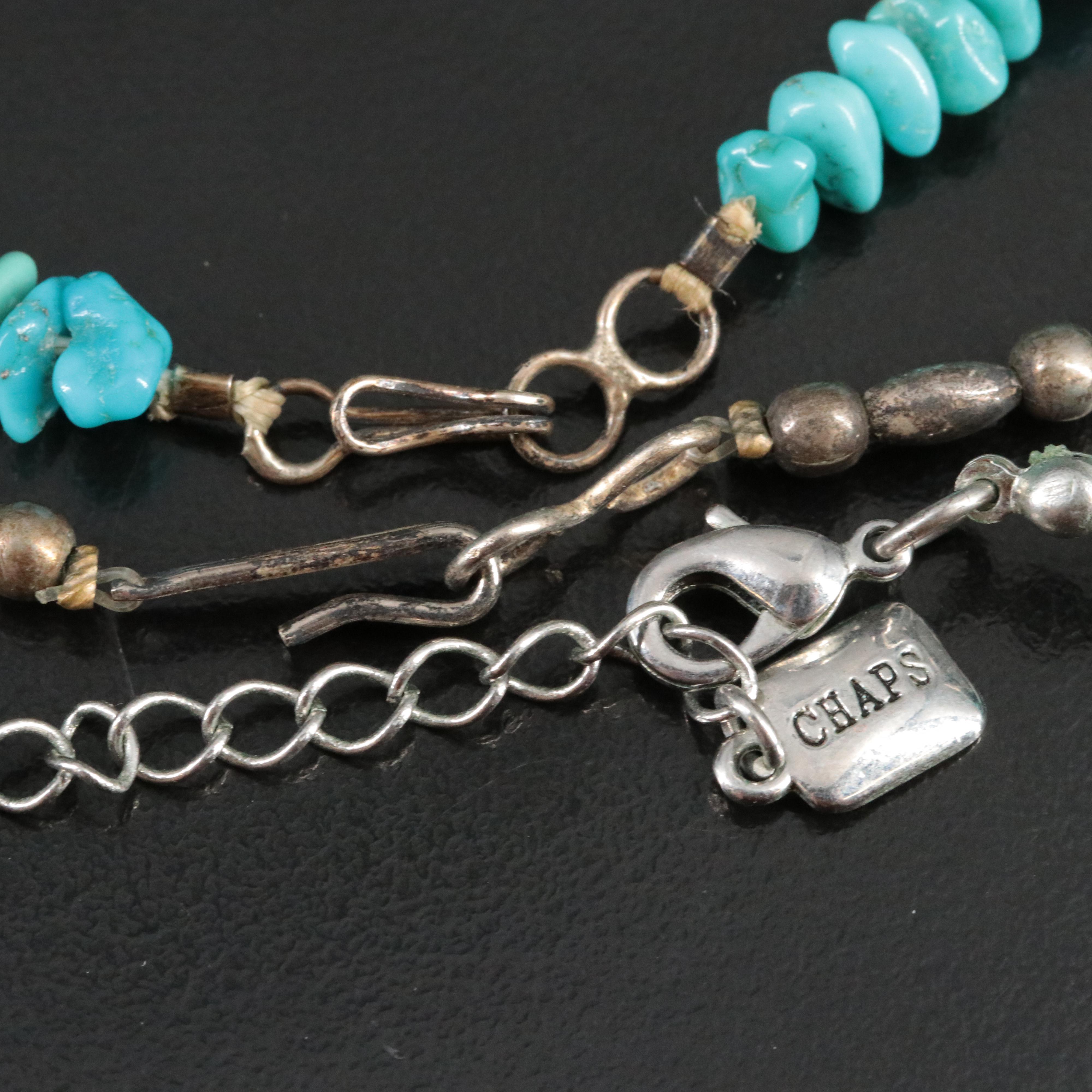 Turquoise and Howlite Featured in Necklace and Bracelet Selection