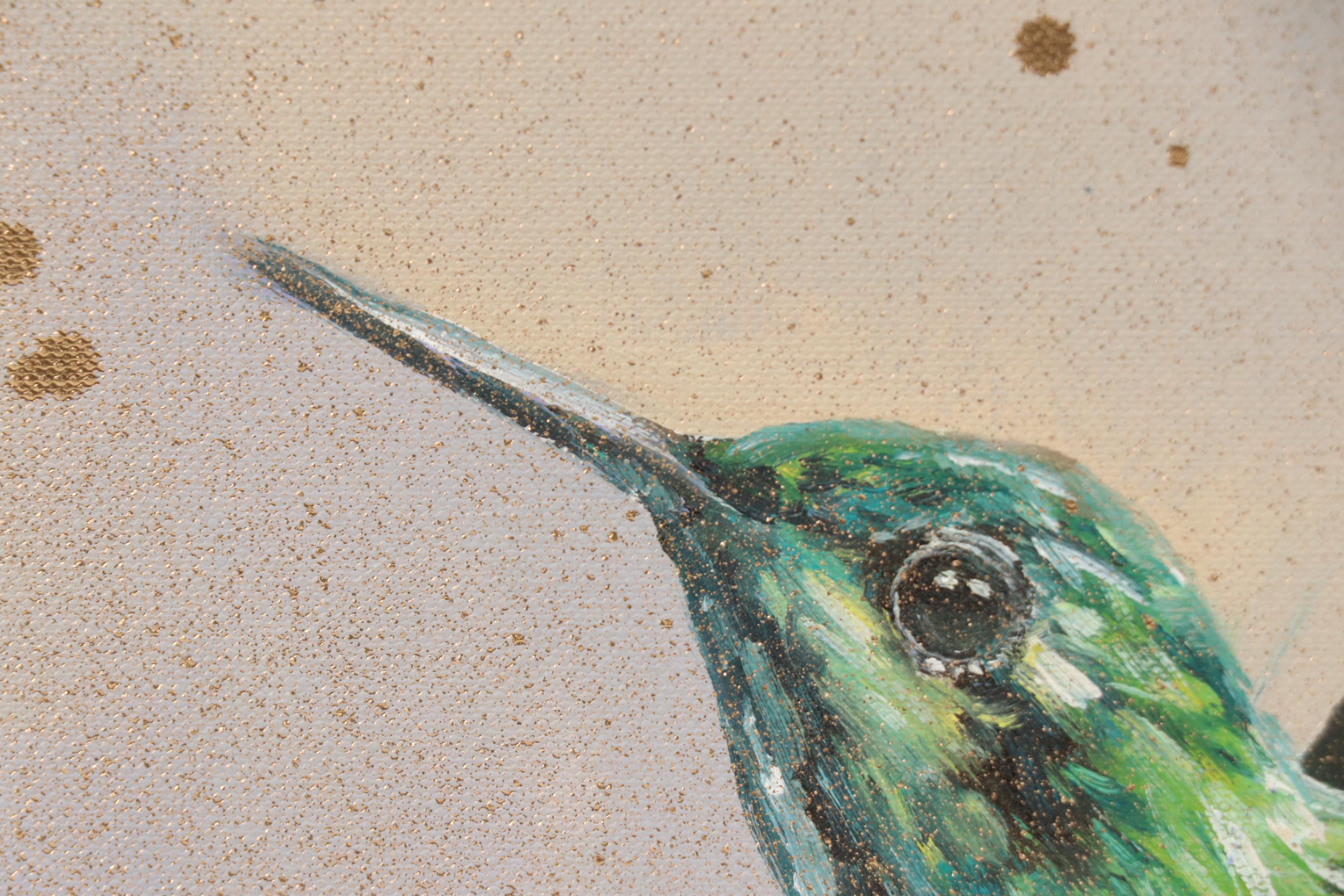 Inga Kovalenko Oil Painting of Hummingbird, 2025