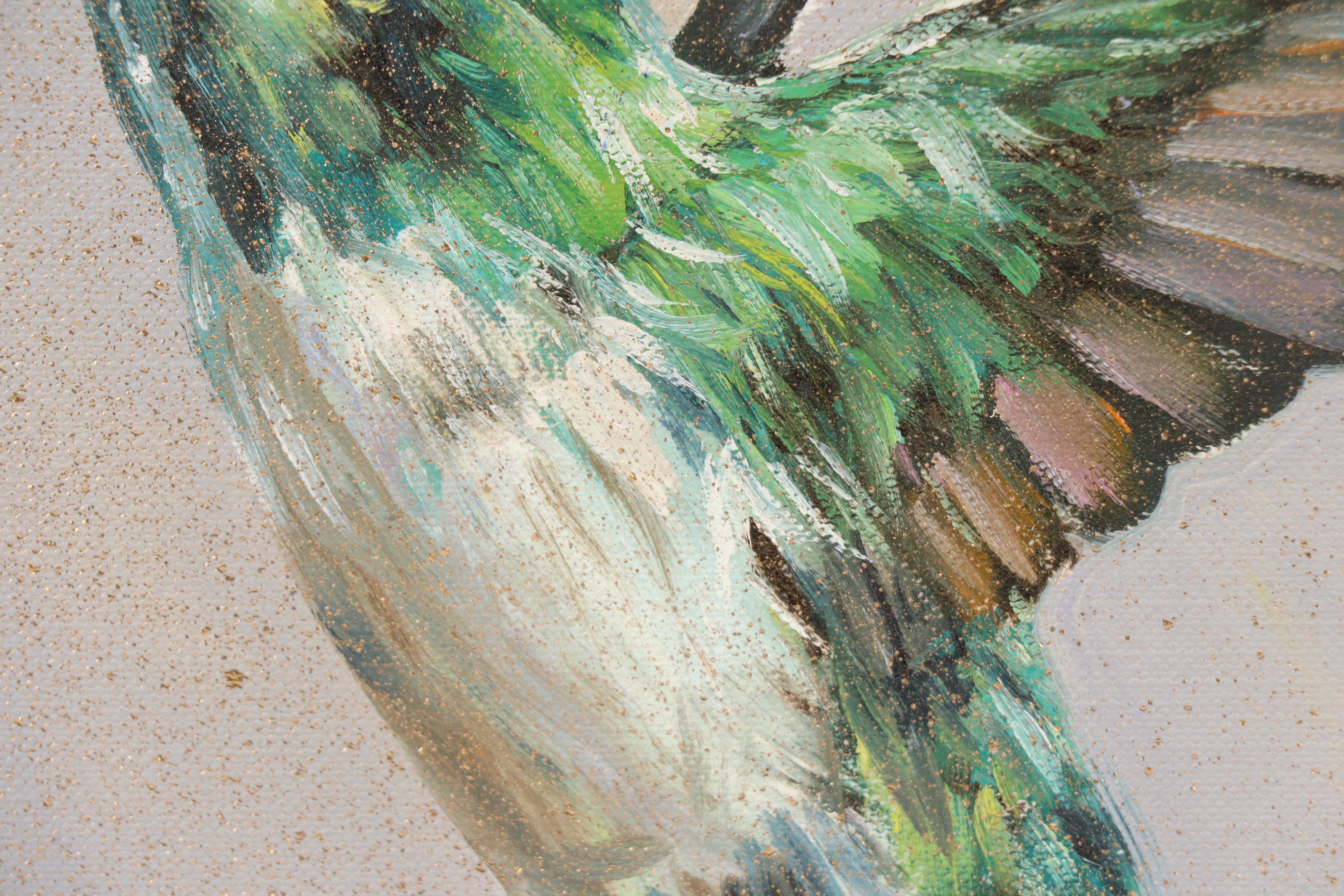 Inga Kovalenko Oil Painting of Hummingbird, 2025