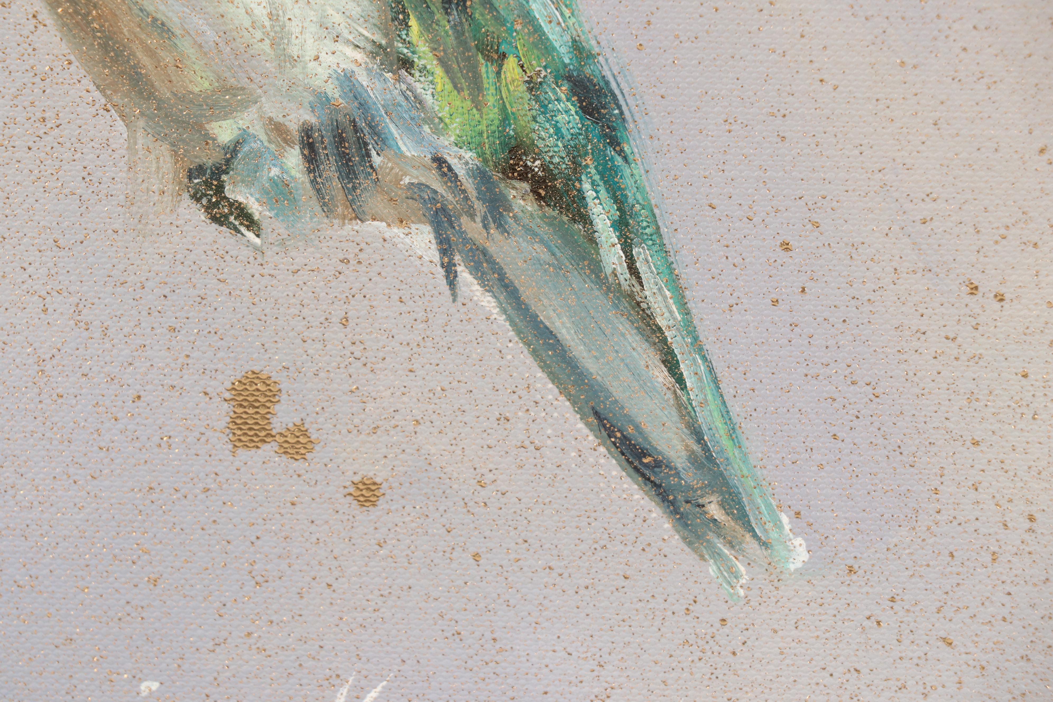 Inga Kovalenko Oil Painting of Hummingbird, 2025