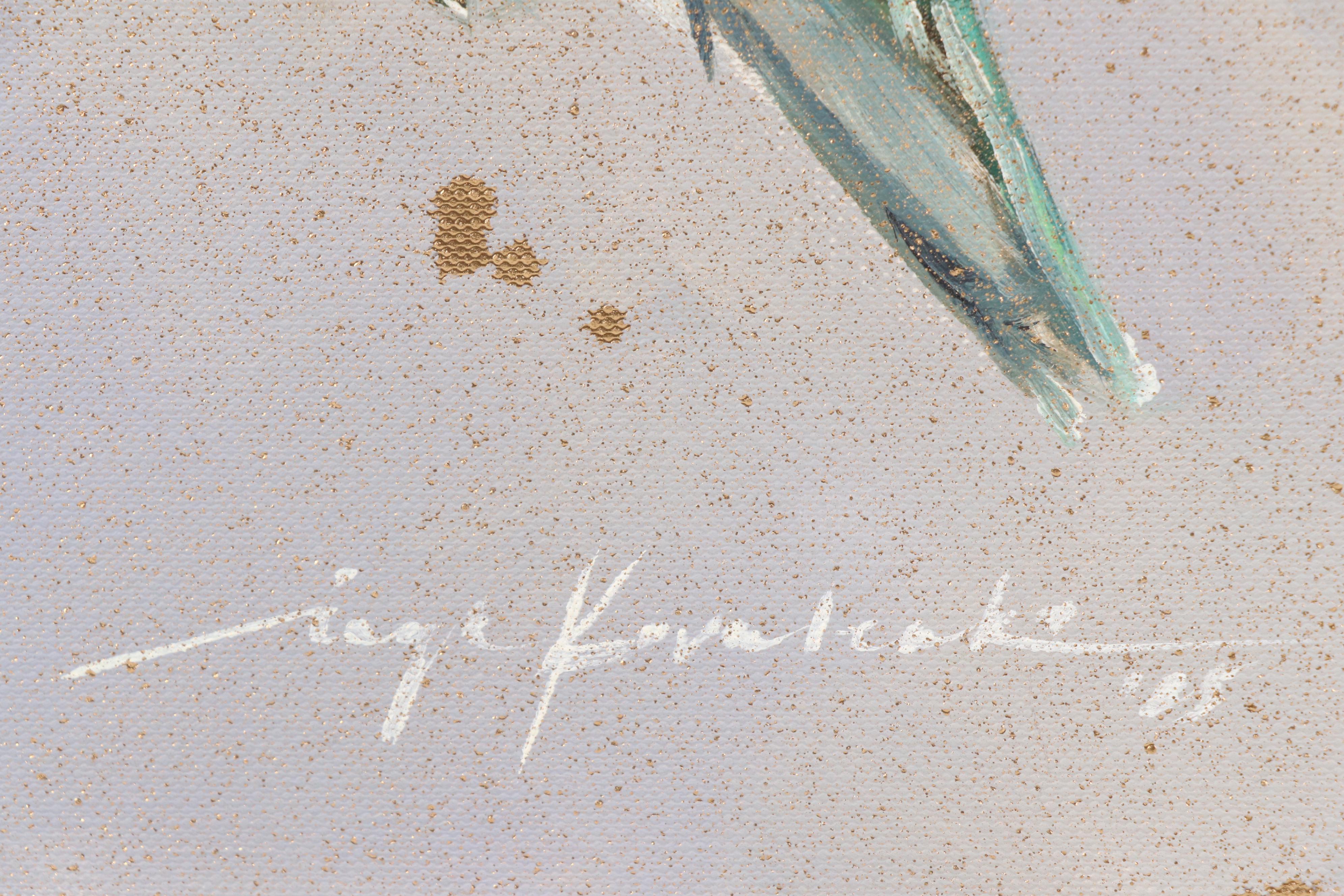 Inga Kovalenko Oil Painting of Hummingbird, 2025