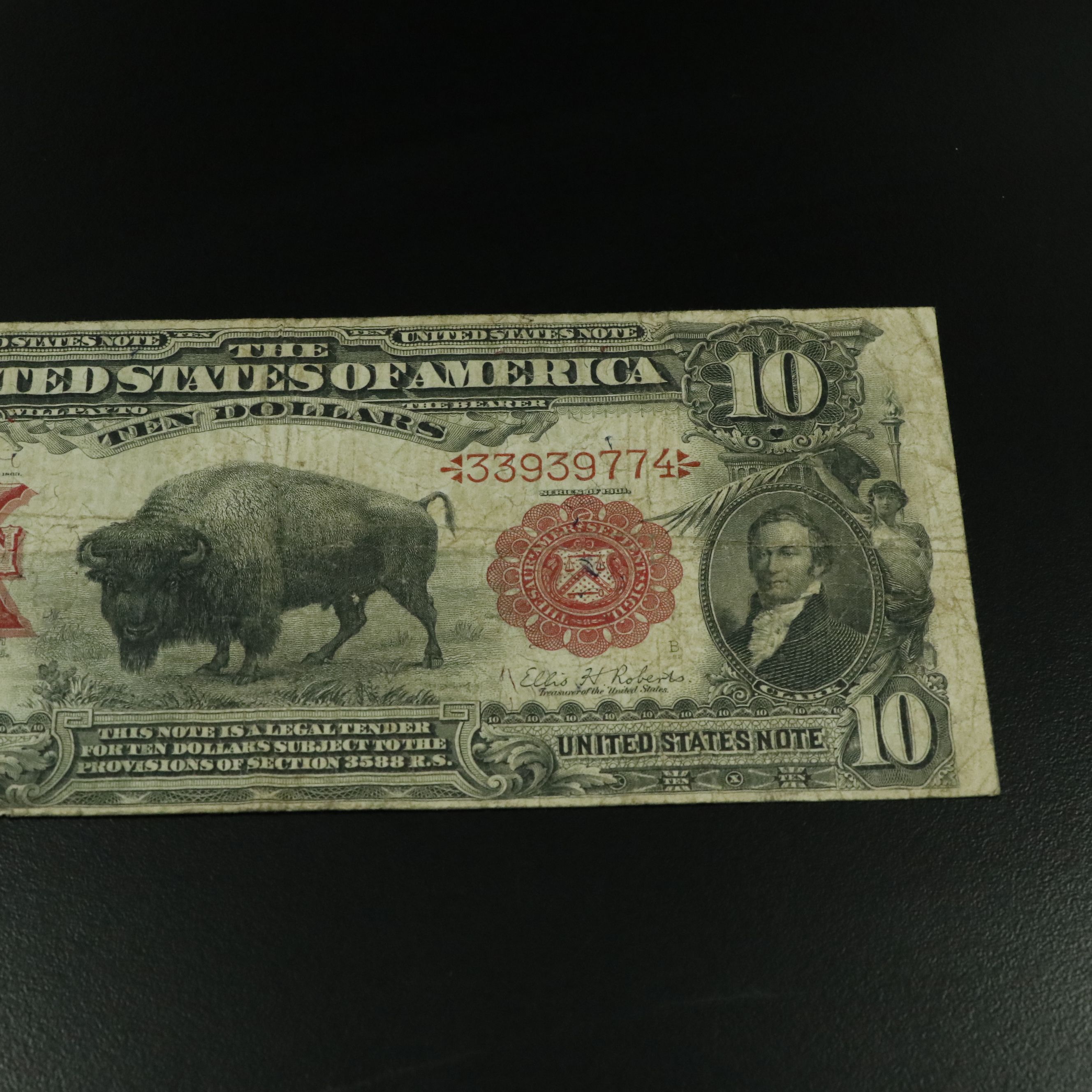 Ten Dollar Series of 1901 Legal Tender "Buffalo" Note