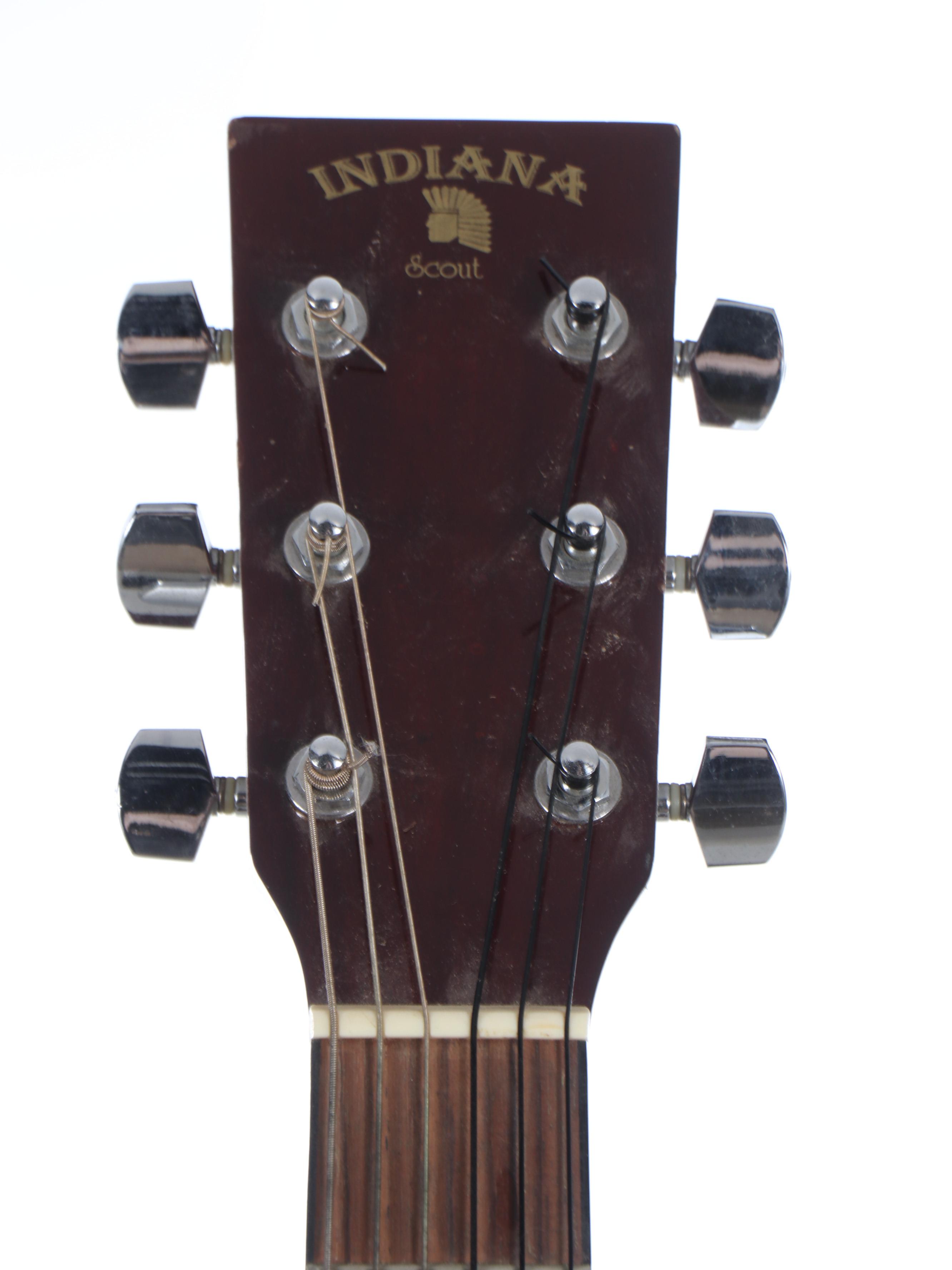 Indiana Model Scout-NS Spruce Top Acoustic Guitar with Hard Case