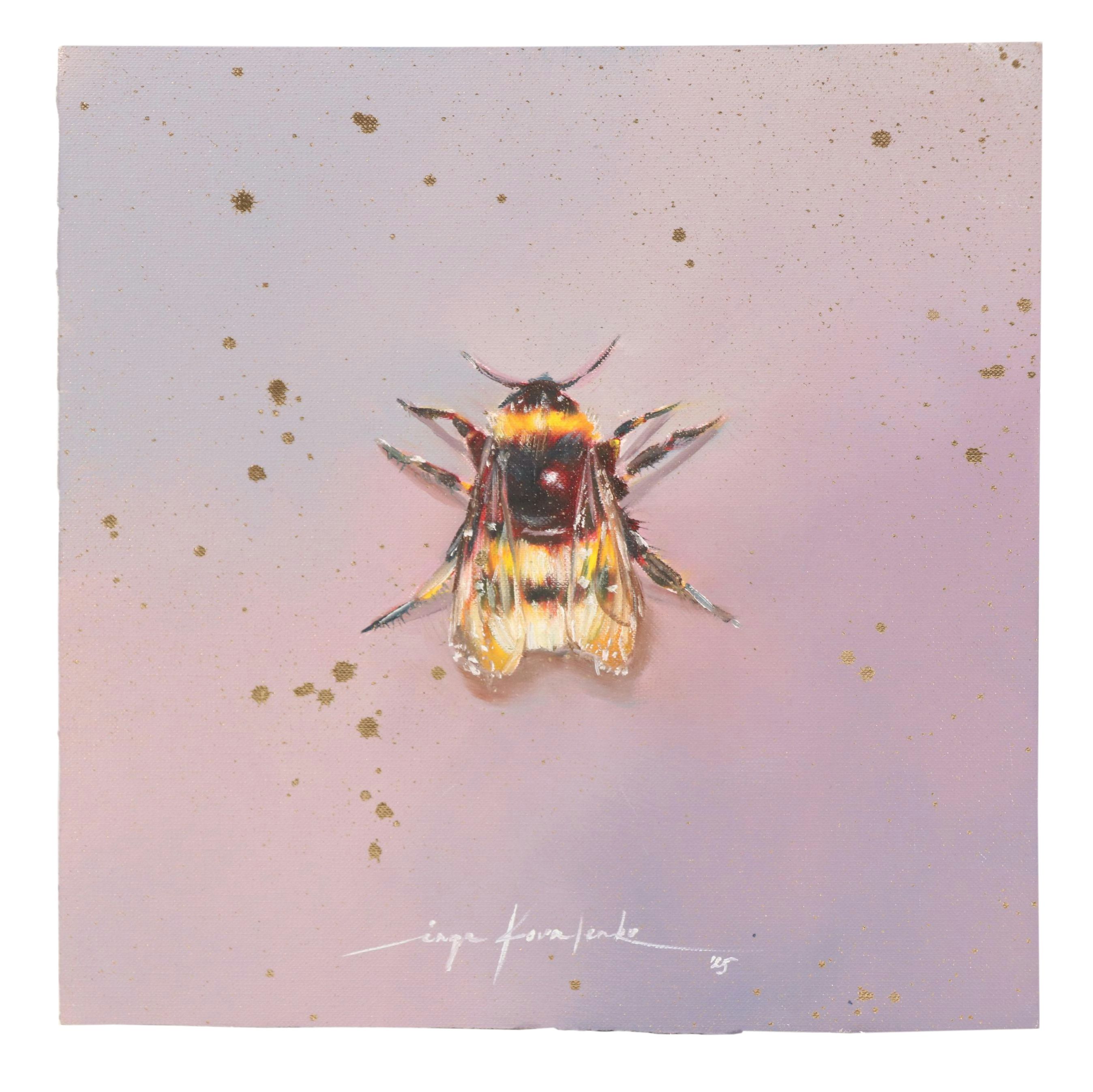 Inga Kovalenko Oil Painting of Bee, 2025