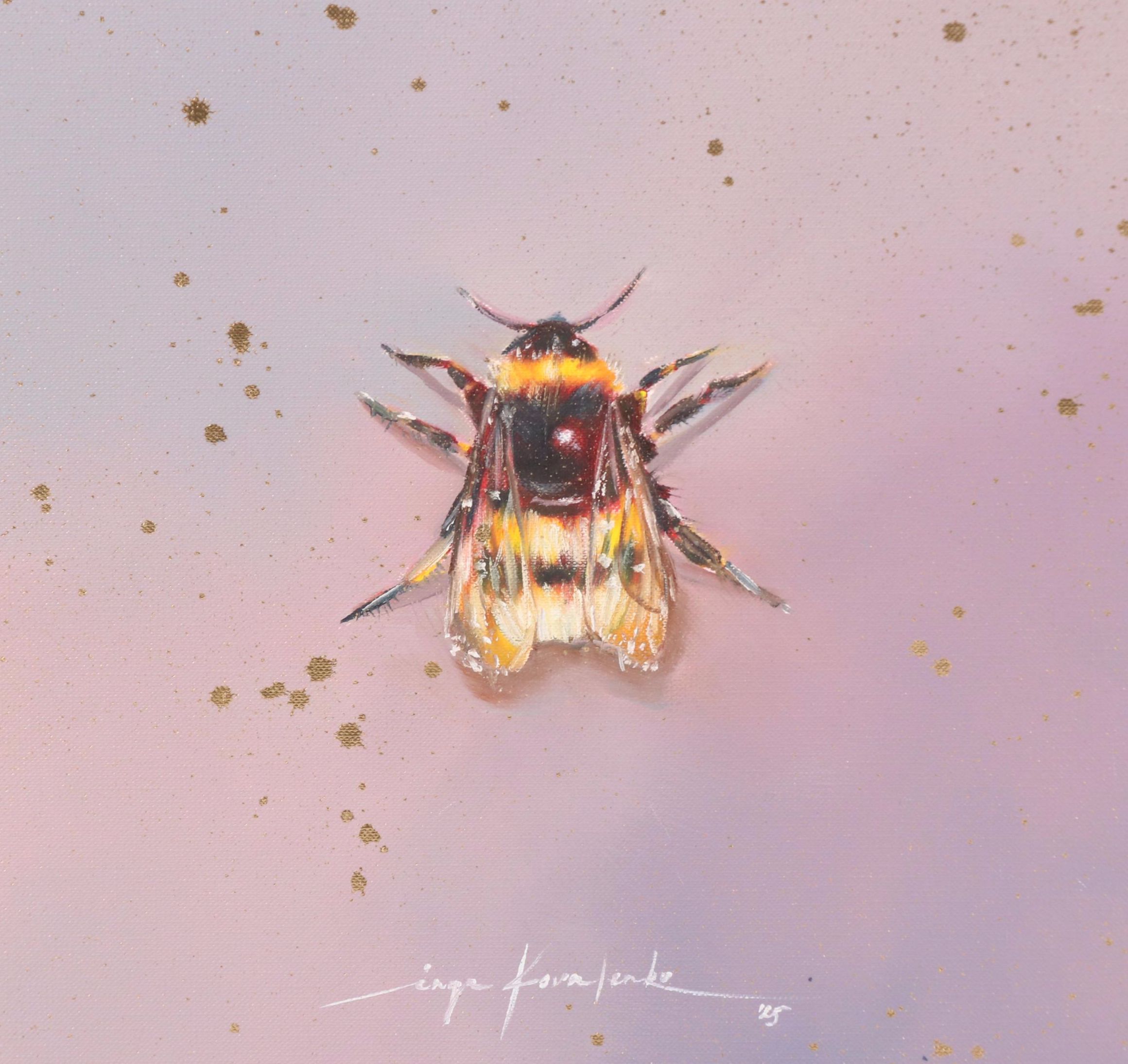 Inga Kovalenko Oil Painting of Bee, 2025