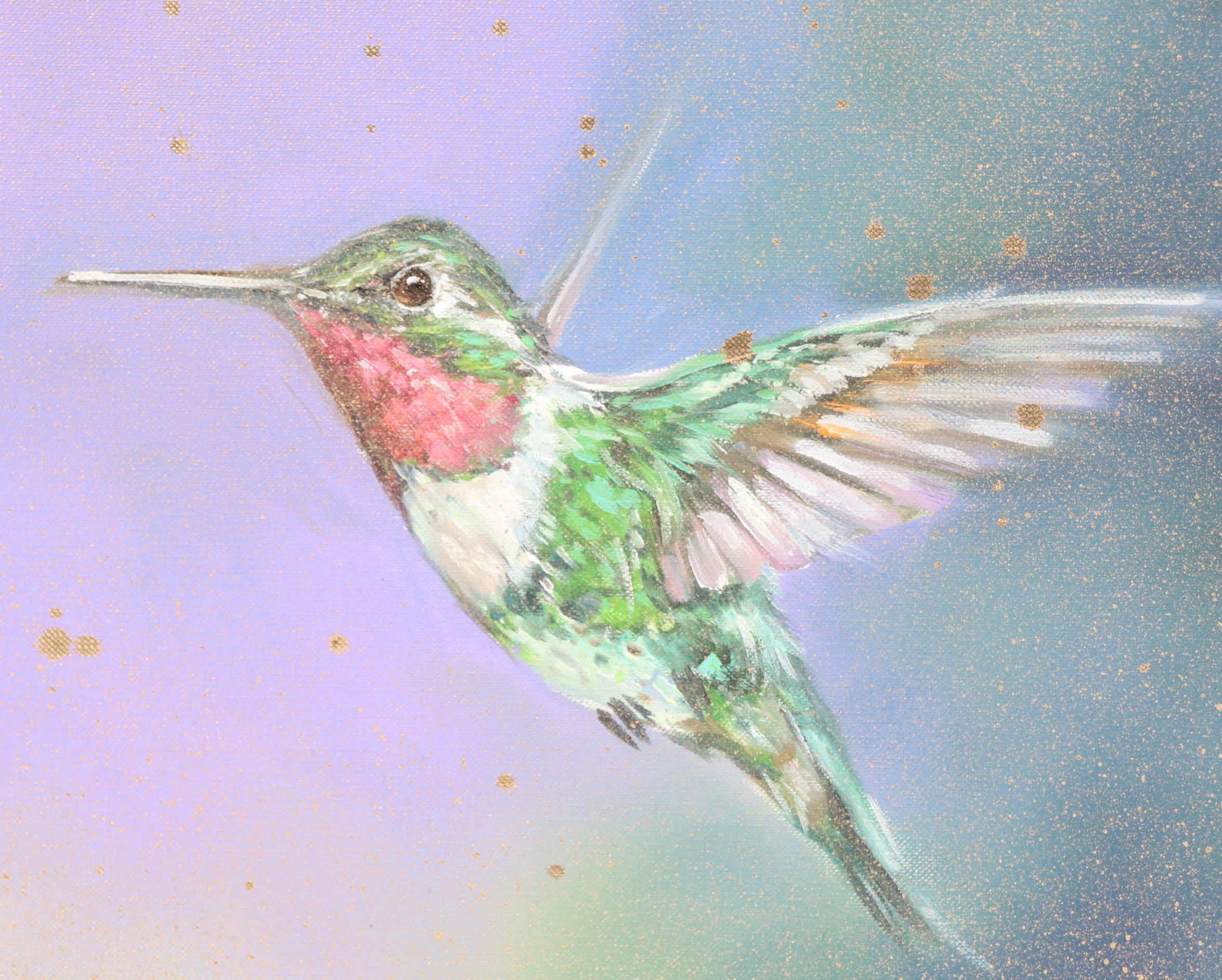 Inga Kovalenko Oil Painting of Hummingbird, 2025