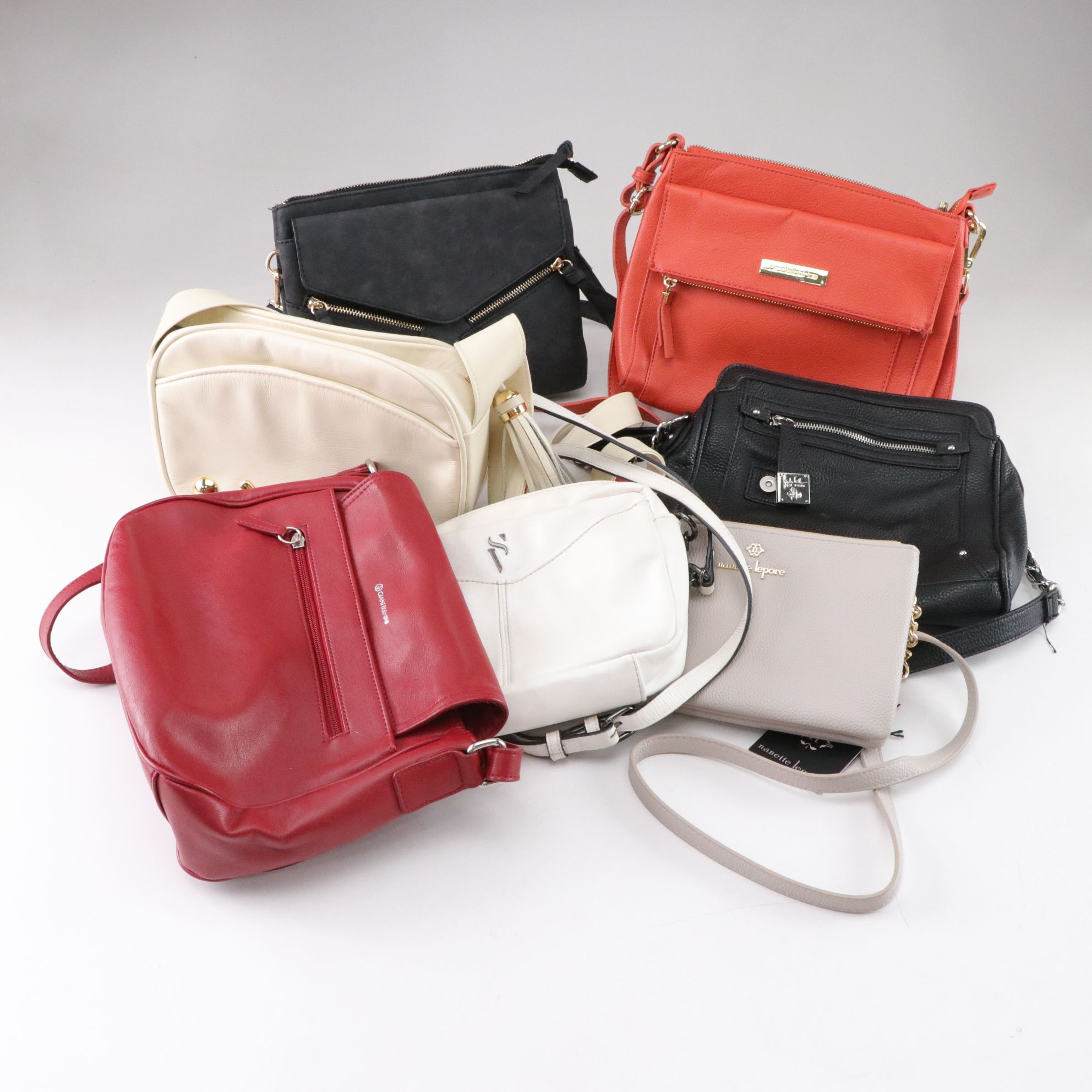 Giani Bernini Red Leather Satchel in Collection of Crossbody Purses
