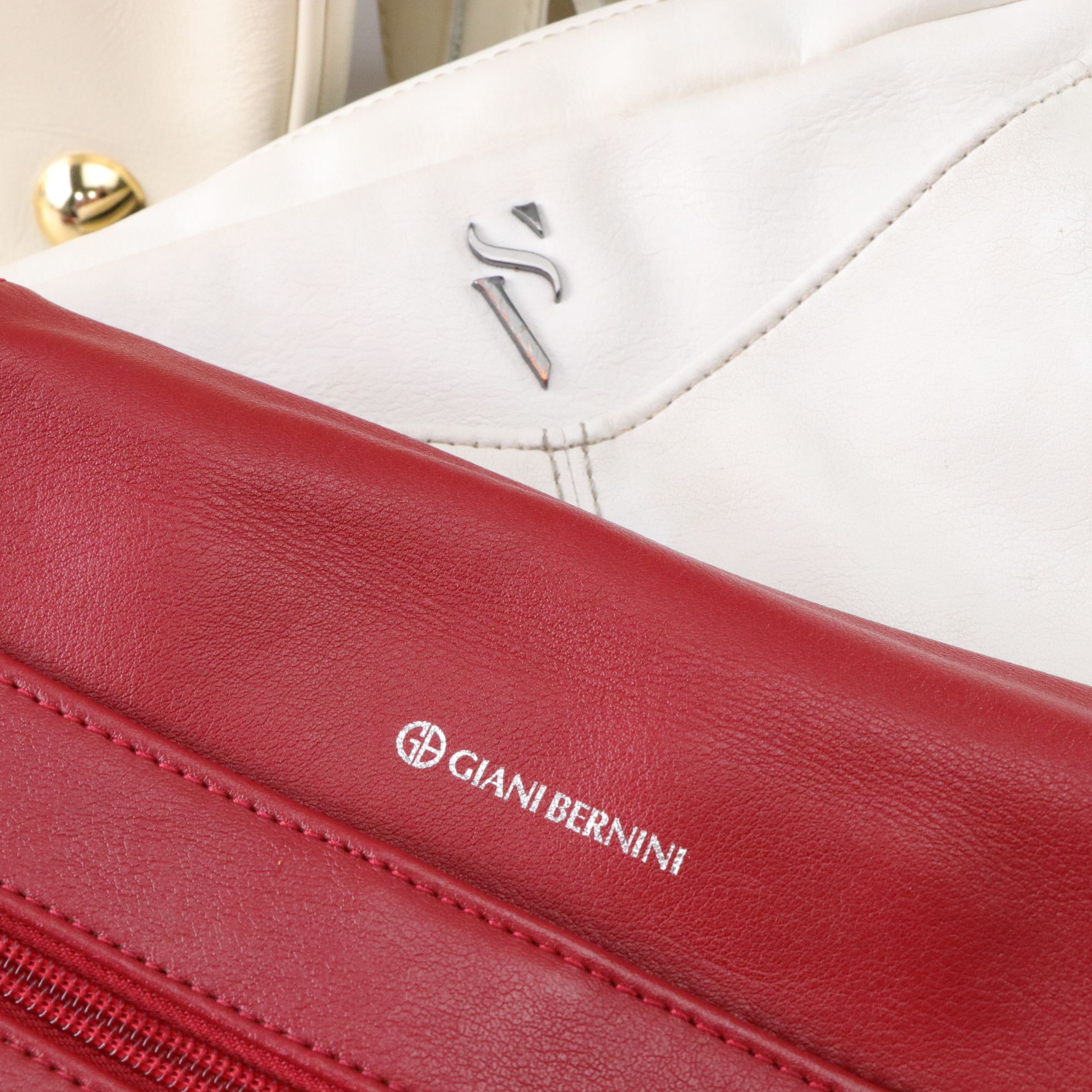 Giani Bernini Red Leather Satchel in Collection of Crossbody Purses