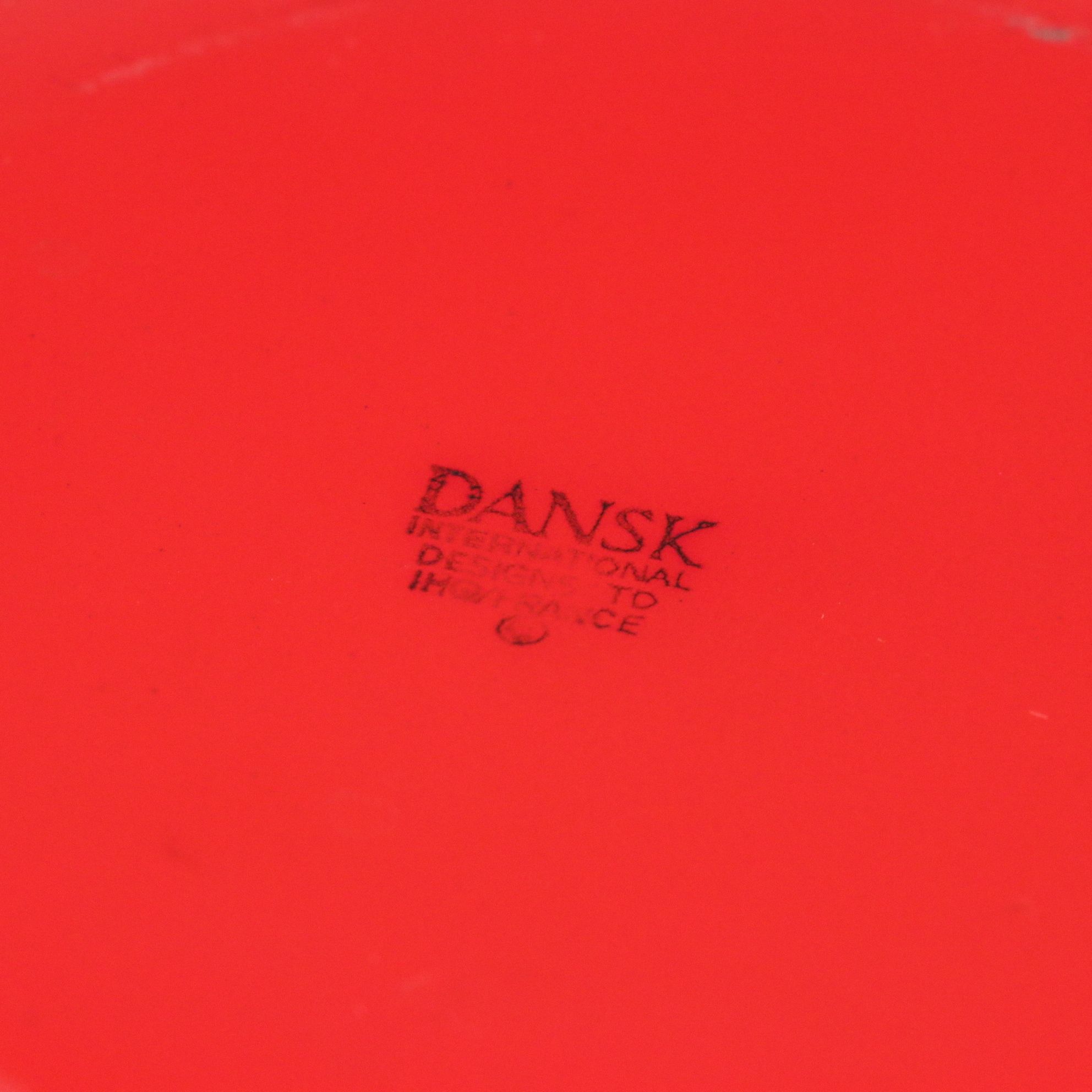 Dansk Red Enamel Købenstyle Paella Pan