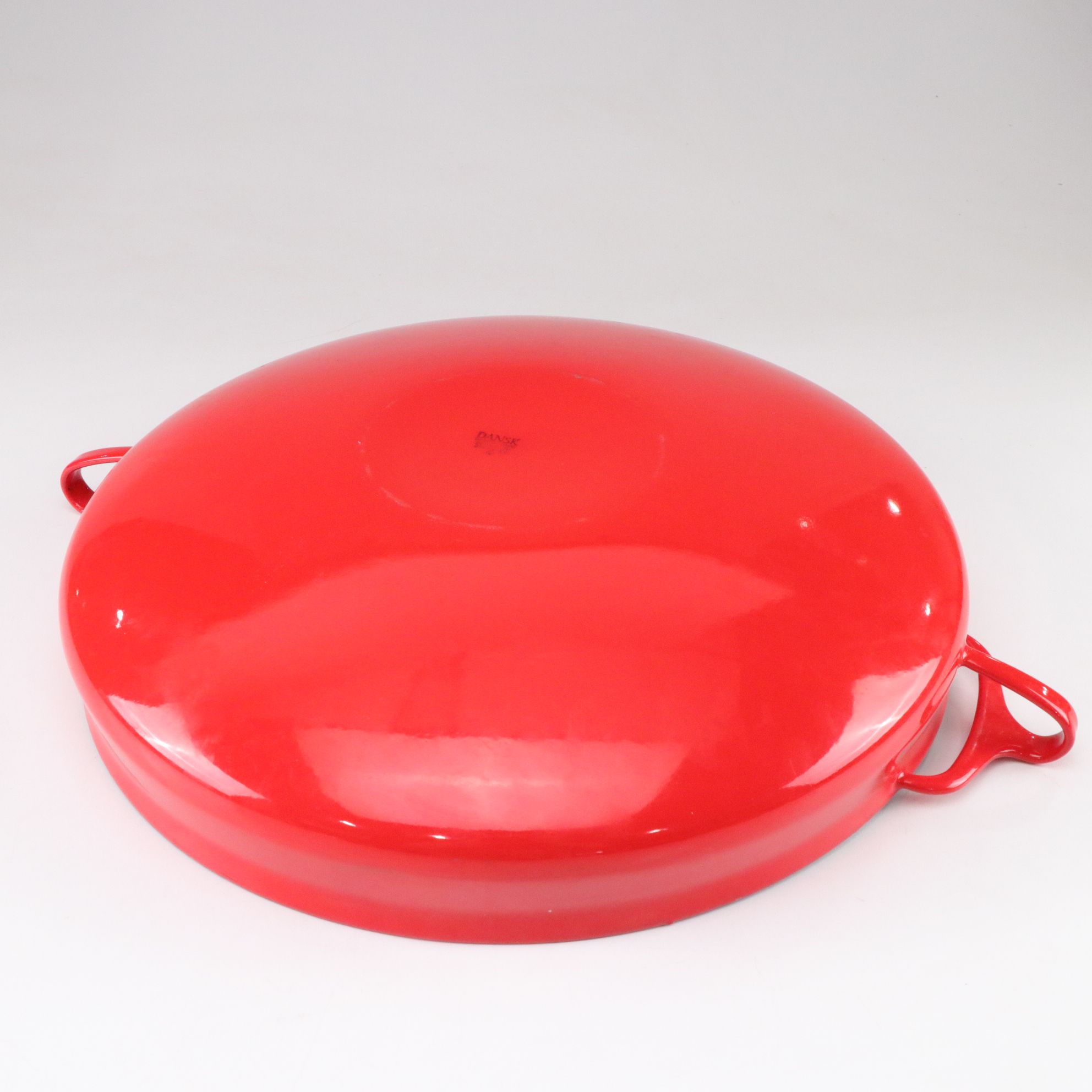 Dansk Red Enamel Købenstyle Paella Pan
