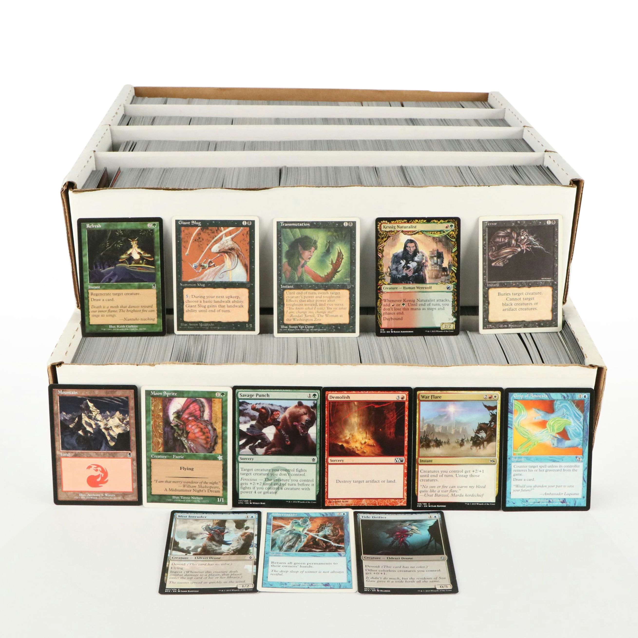 Magic: The Gathering Trading Cards with Storage Boxes, 1990s-2020s