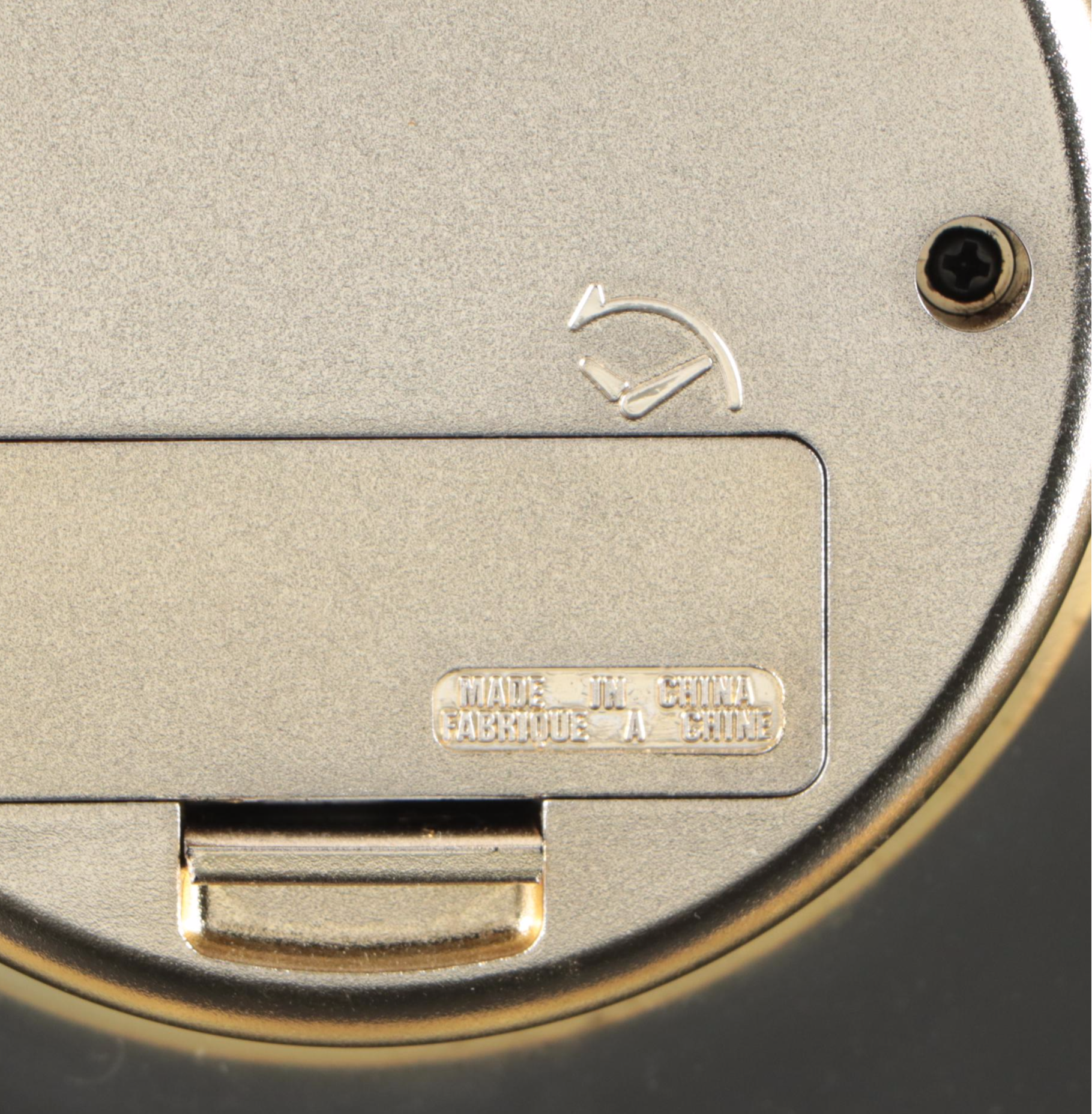 Howard Miller Brass Pillar Desk Clock