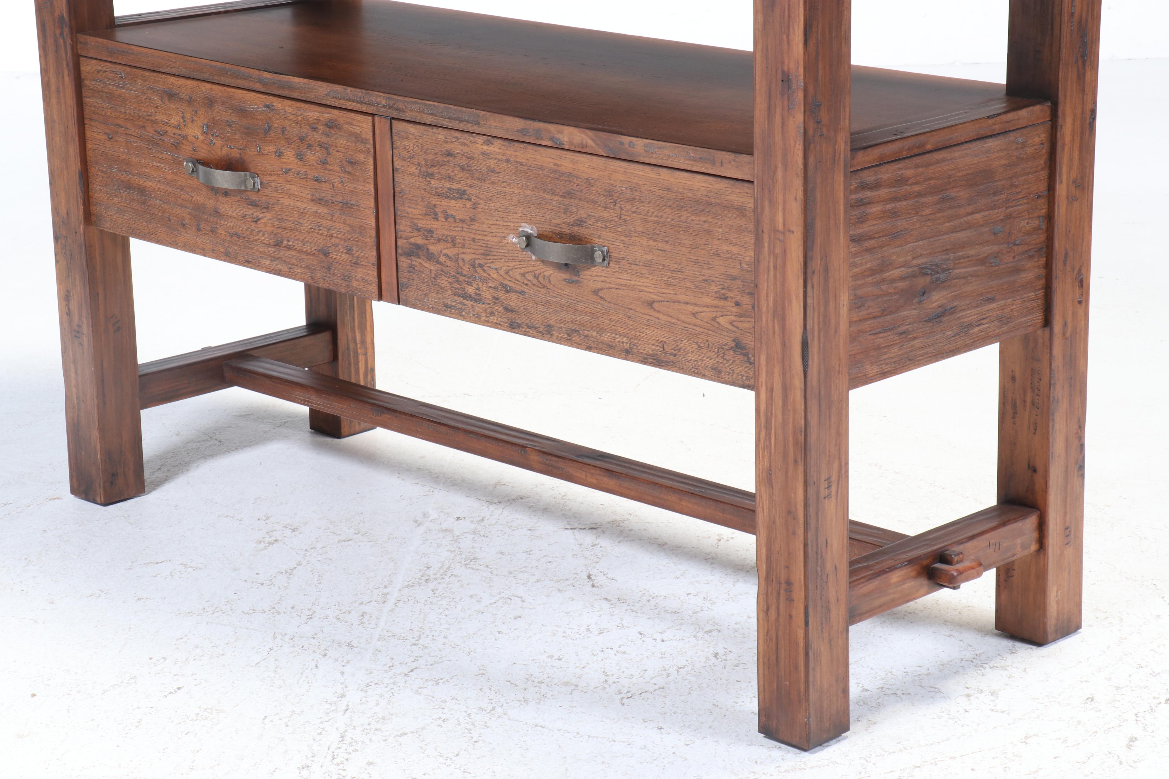 Jofran Contemporary Rustic Style Wood Console Table