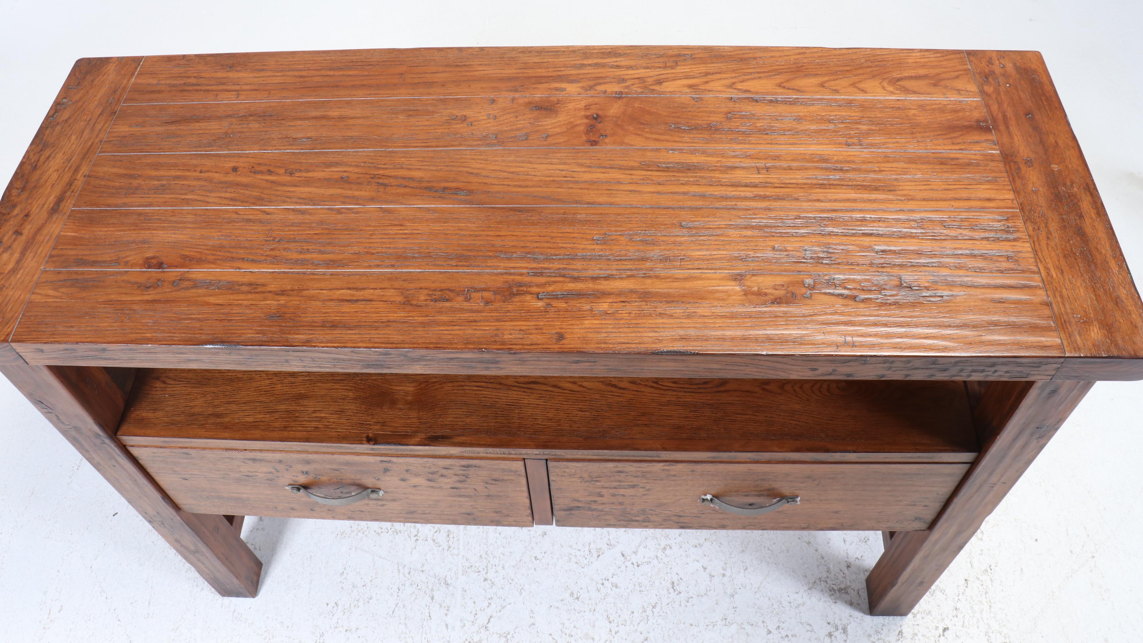 Jofran Contemporary Rustic Style Wood Console Table