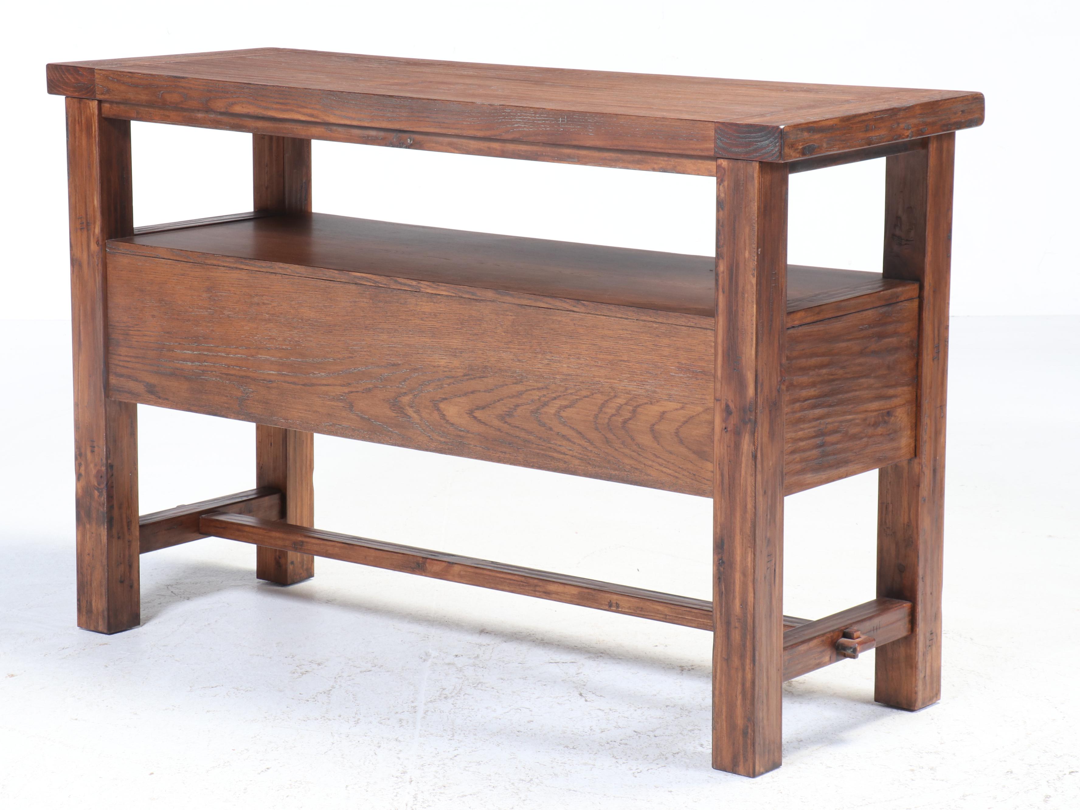 Jofran Contemporary Rustic Style Wood Console Table