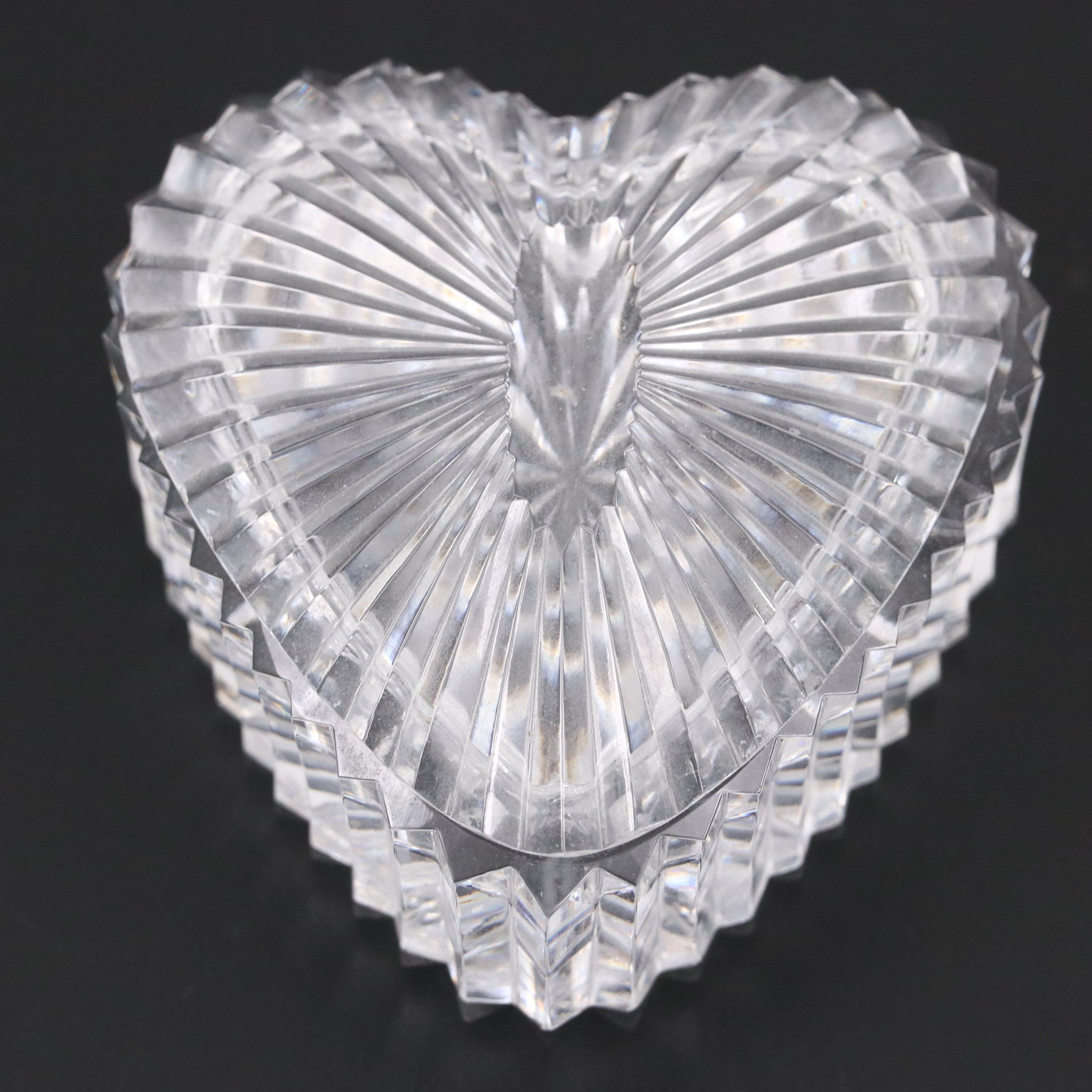 Waterford "Lismore" Crystal Biscuit Barrel and Vanity Box