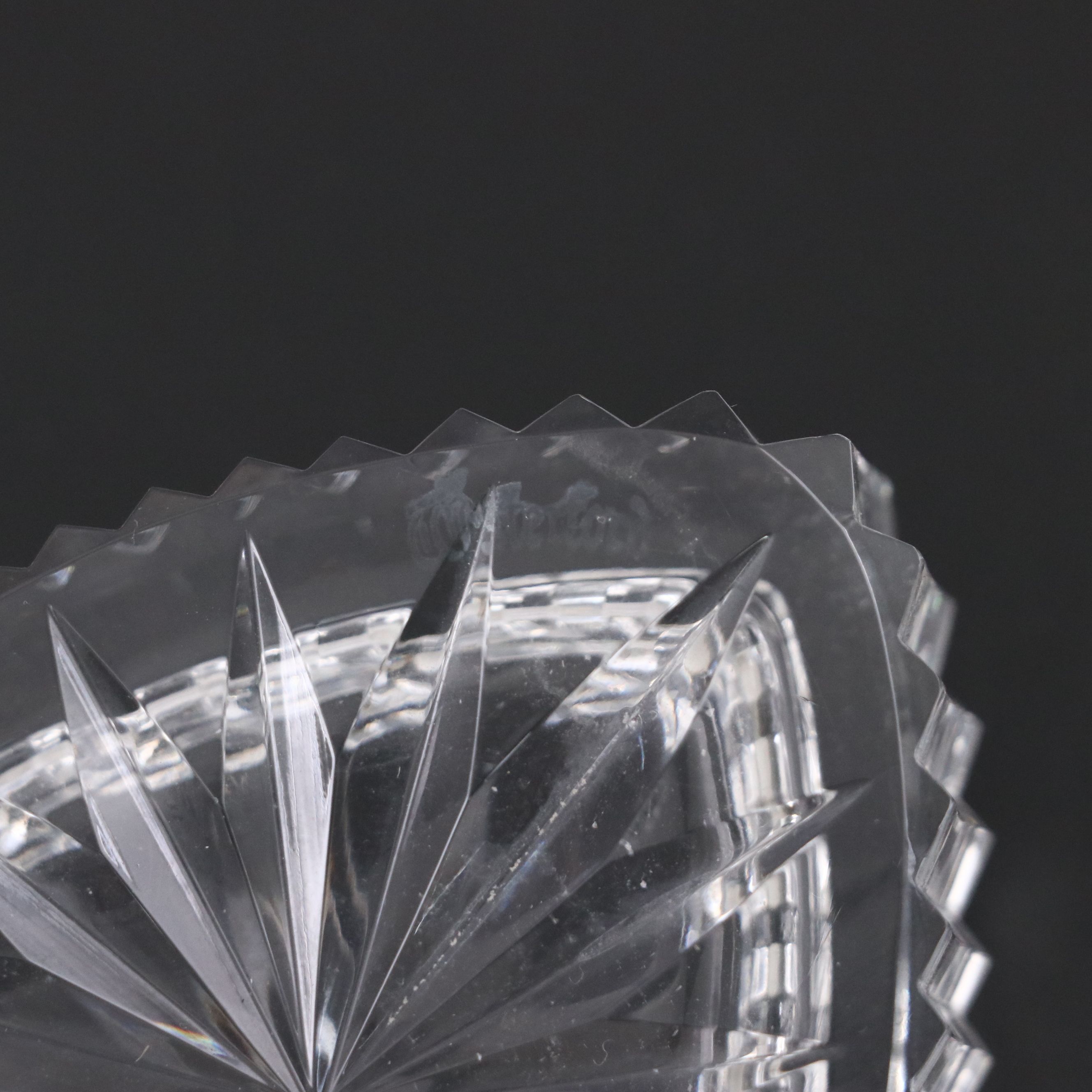 Waterford "Lismore" Crystal Biscuit Barrel and Vanity Box