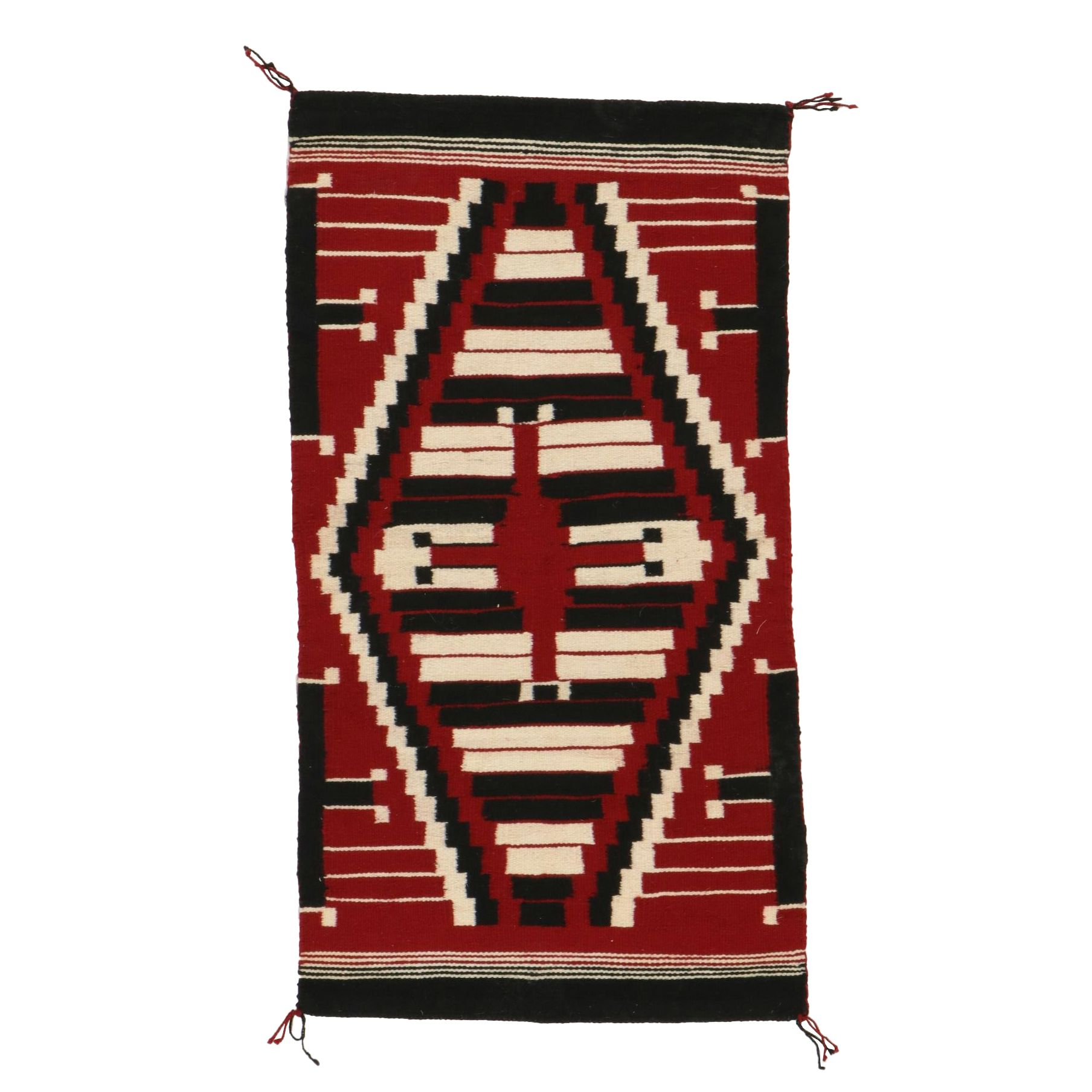 2'1 x 3'10 Handwoven Navajo Ganado Accent Rug