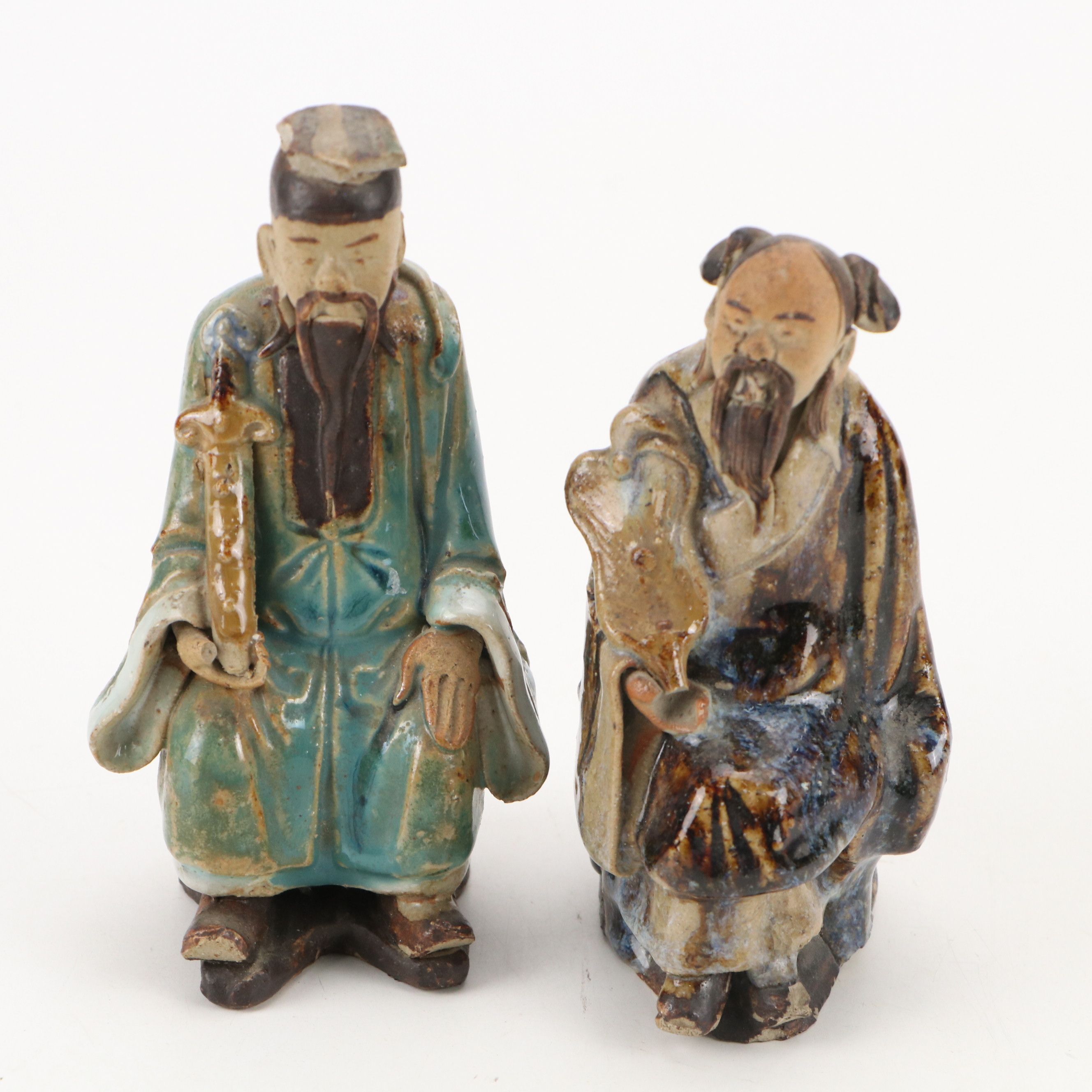 Rose Quartz Cat Figurine, Soapstone Chop Seal, and Other Collectibles