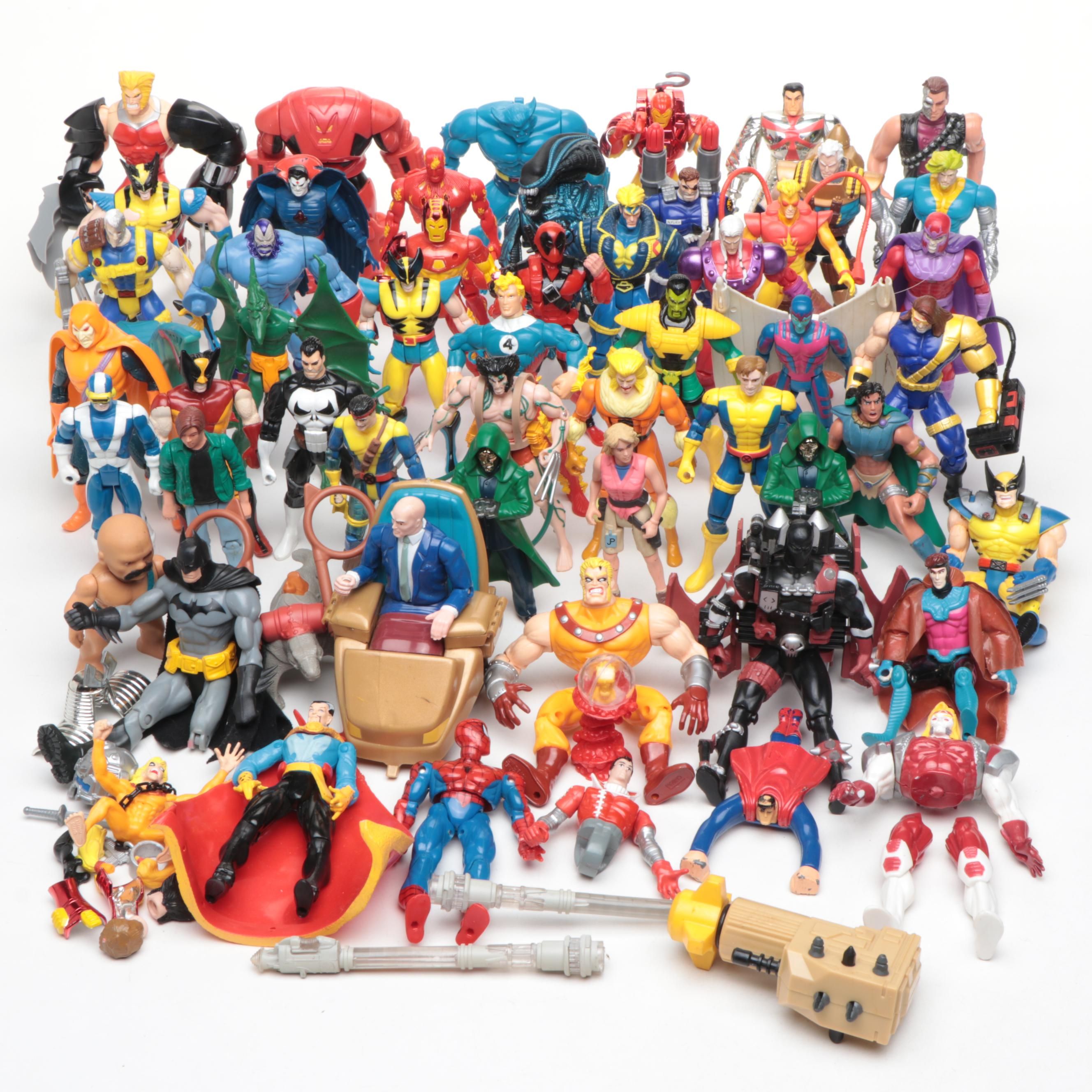 Professor X, Doctor Doom, Wolverine and More Plastic Action Figures