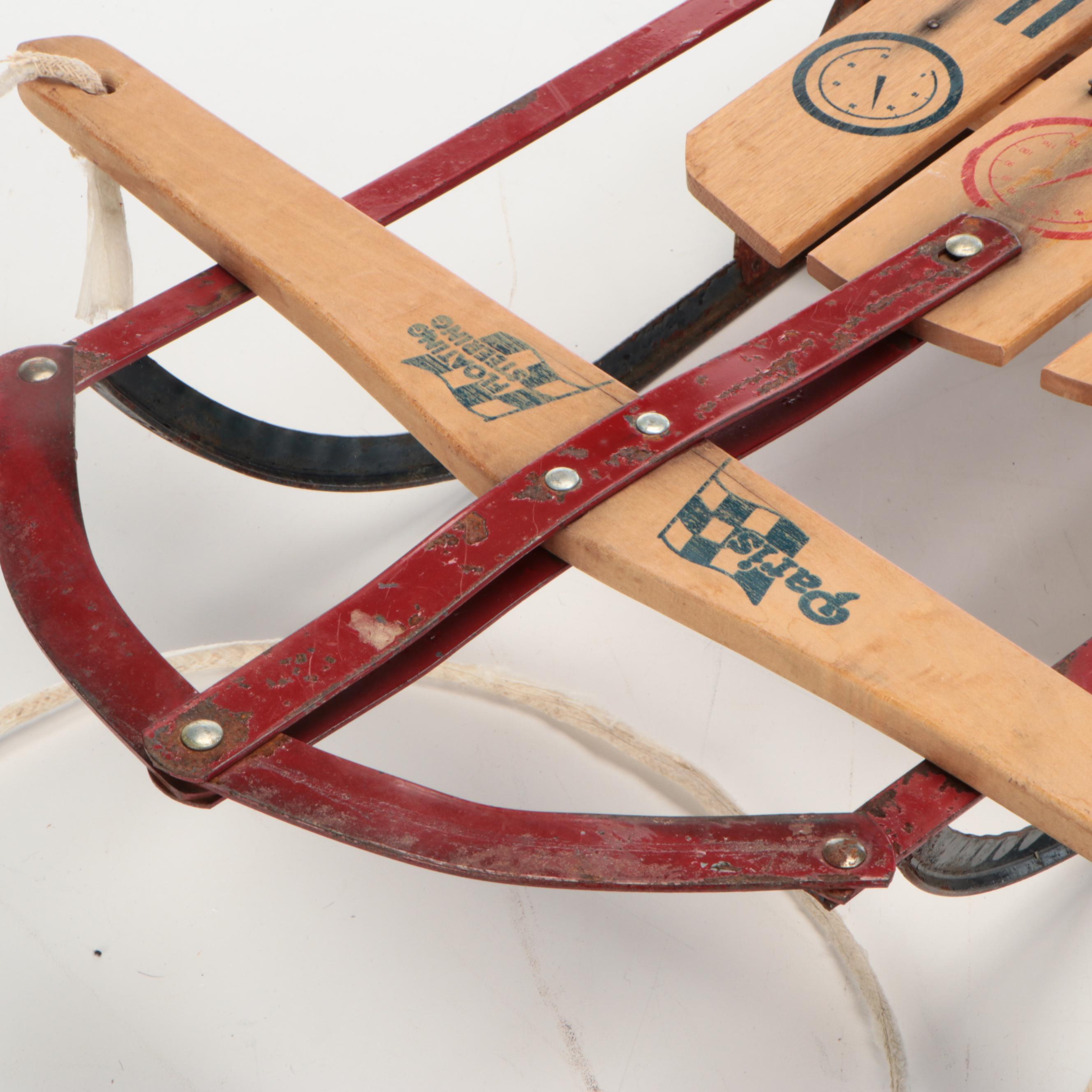 Paris Champion Fastback Wood Runner Sled