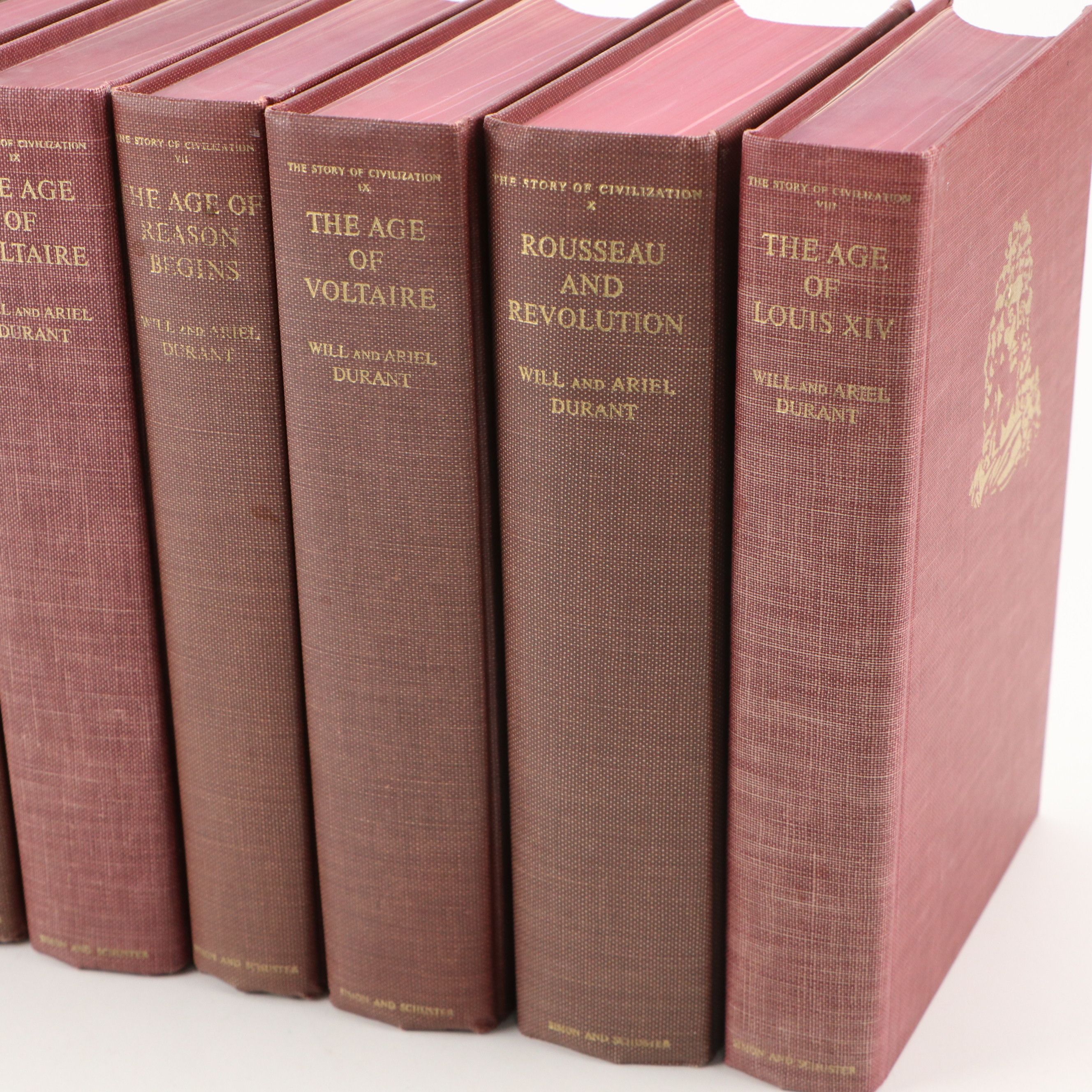 "The Story of Civilization" Complete Set by Will Durant