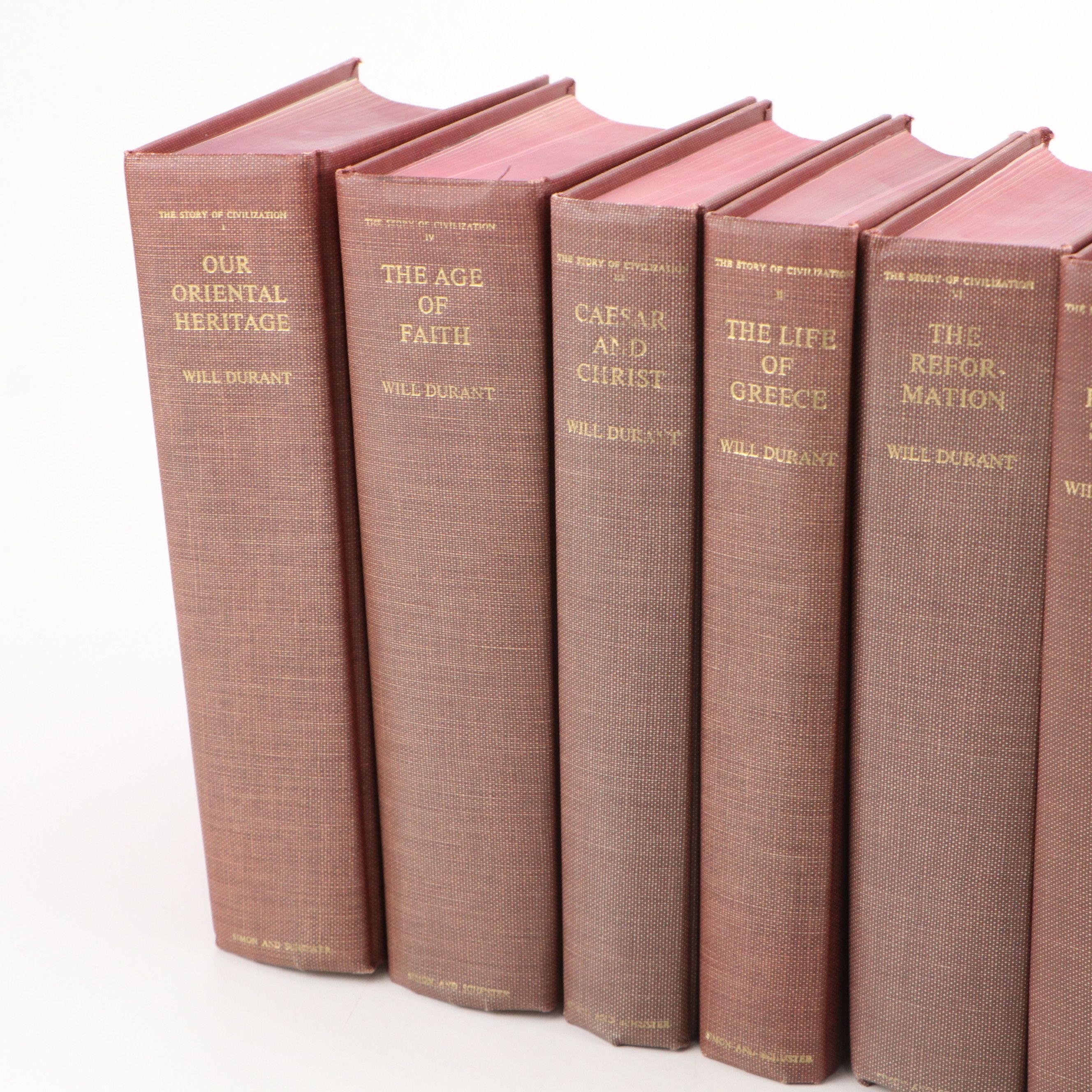 "The Story of Civilization" Complete Set by Will Durant