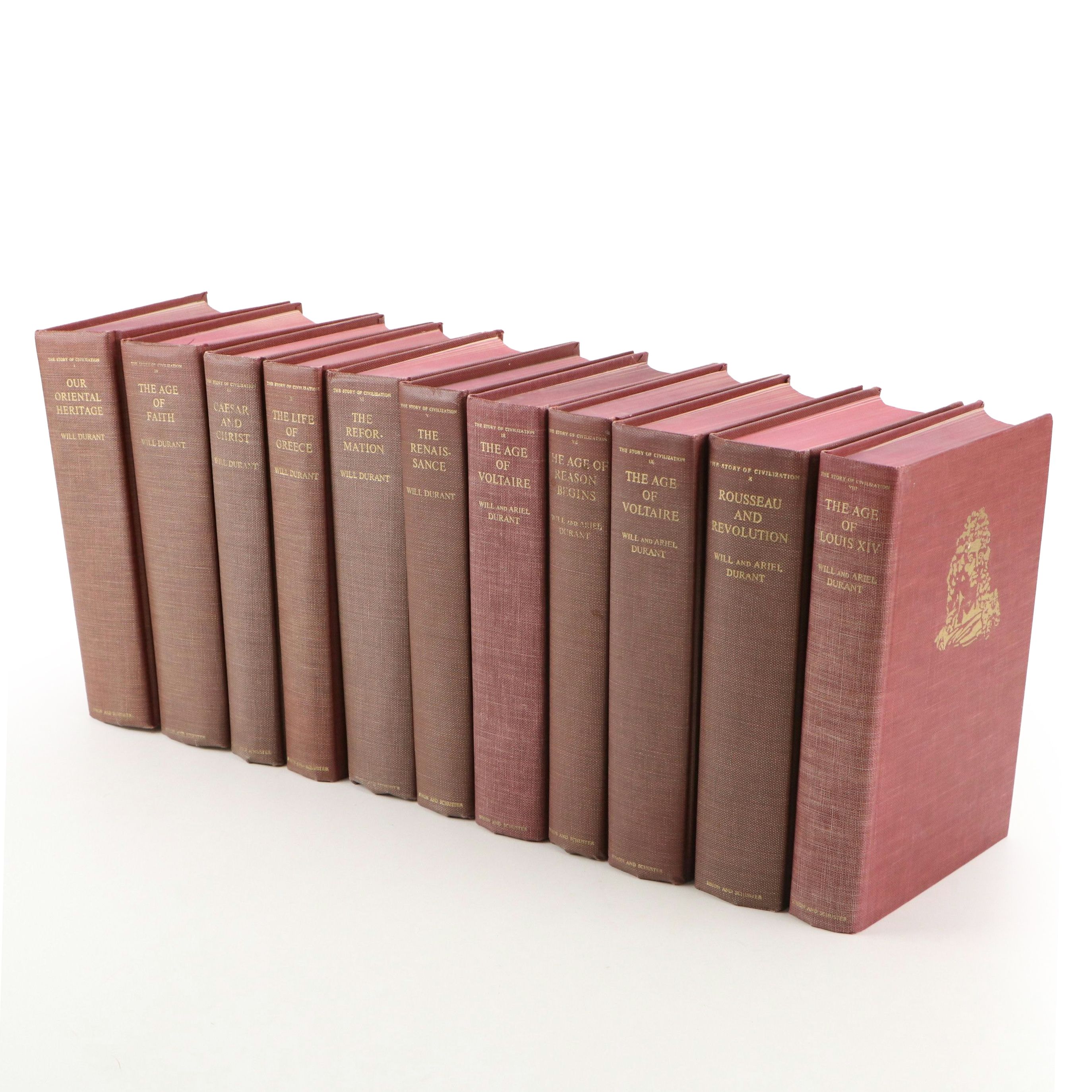 "The Story of Civilization" Complete Set by Will Durant