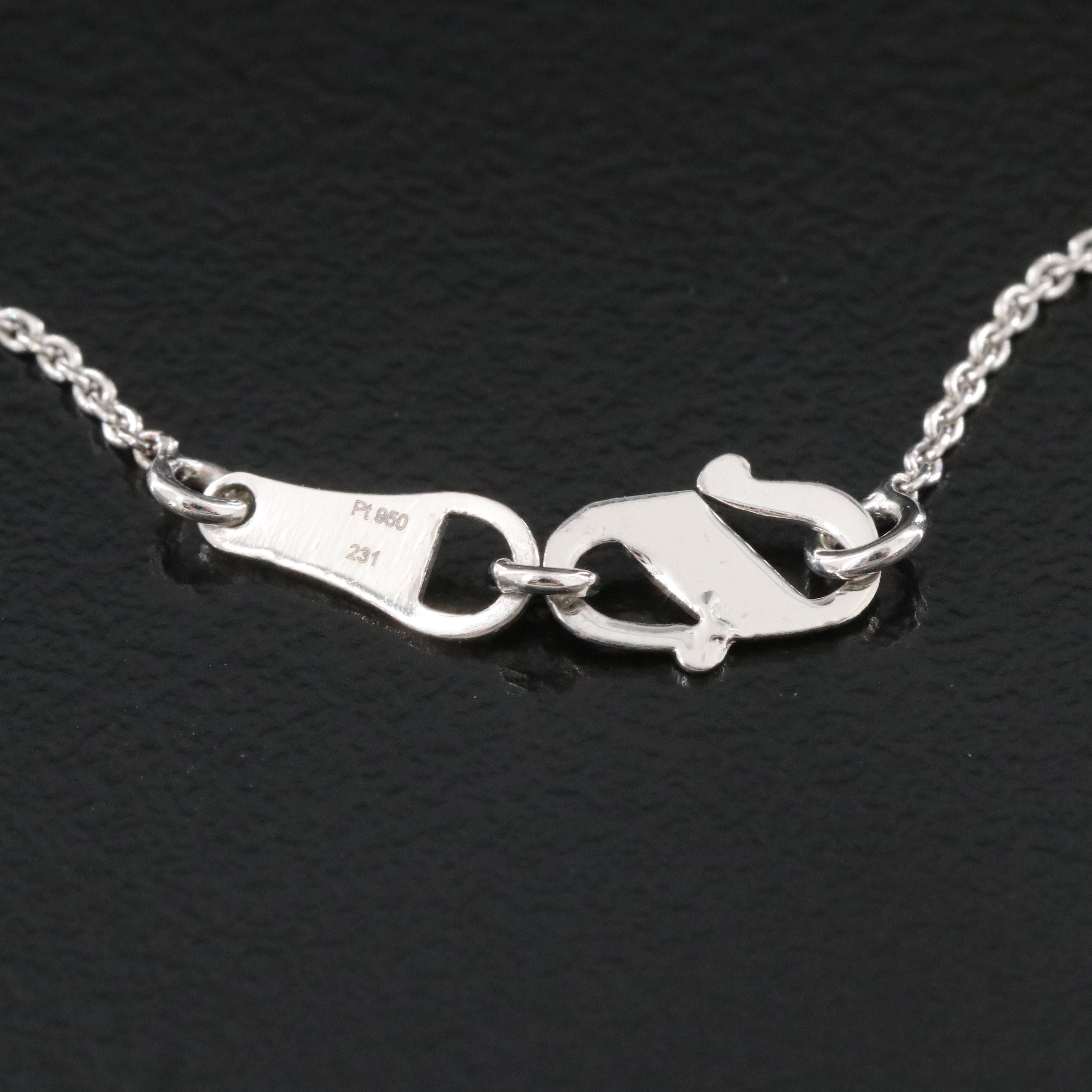 Platinum 3.04 CT Lab Grown Diamond Solitaire Necklace with IGI Report