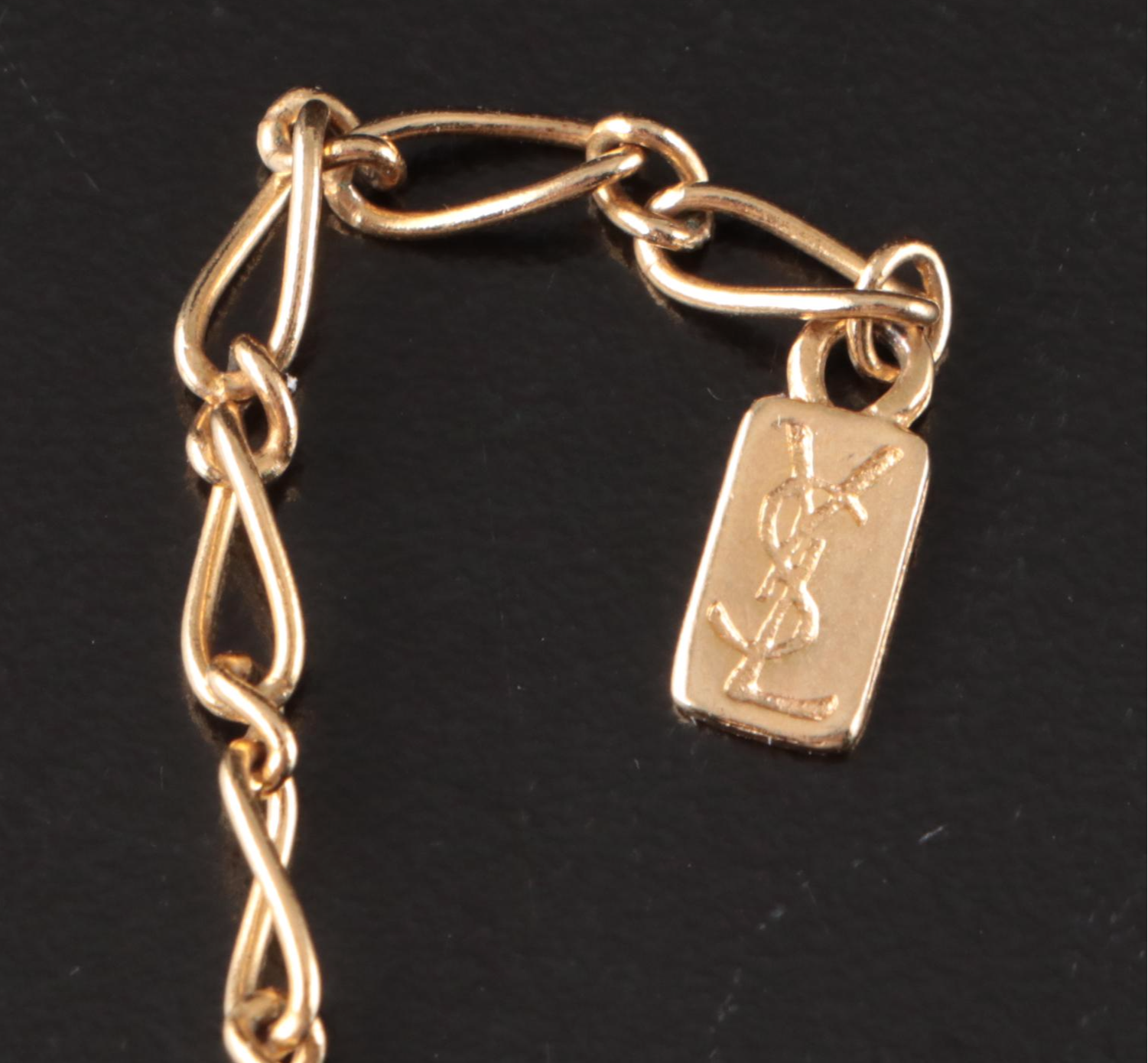 Yves Saint Laurent Monogram Pendant Necklace