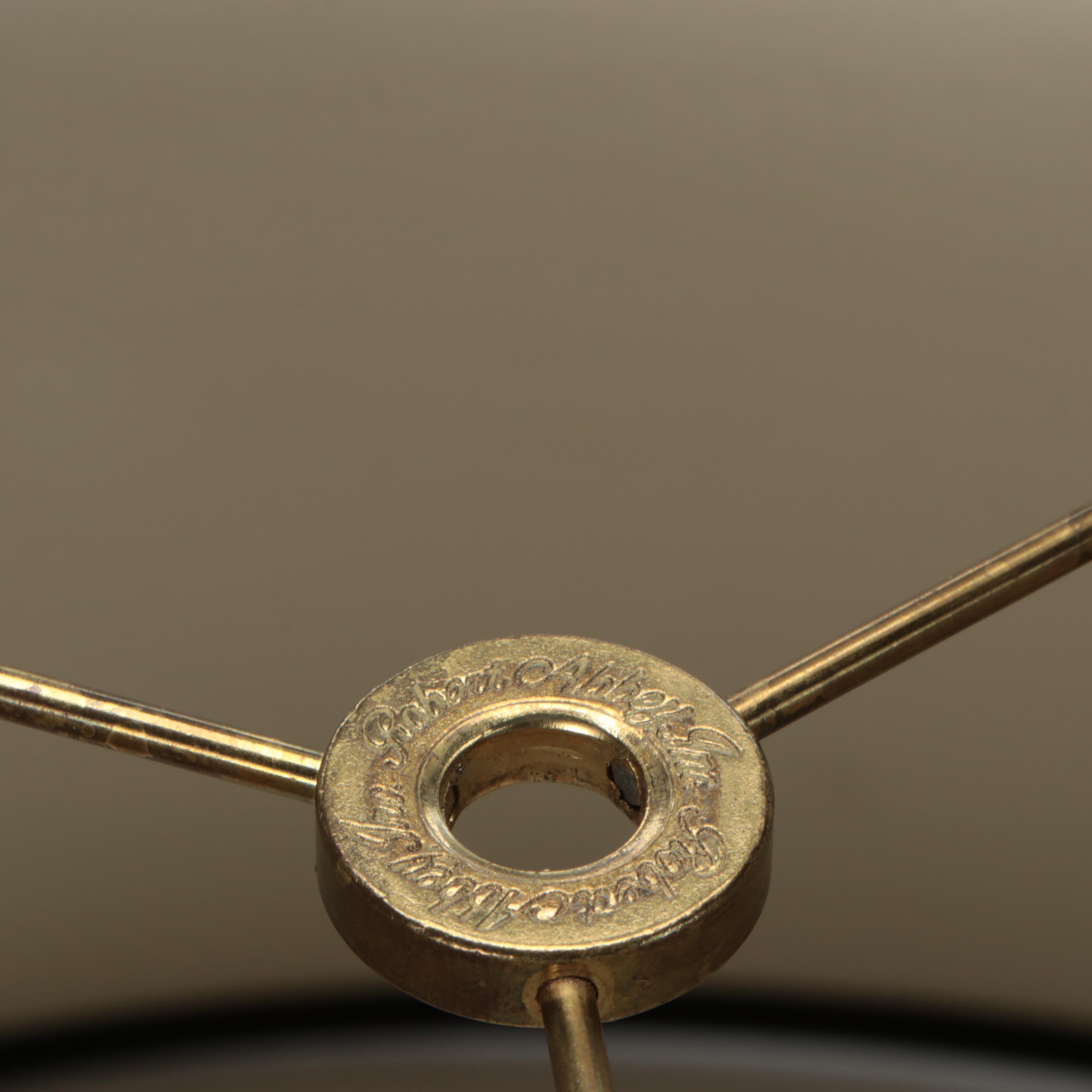 Robert Abbey Neoclassical Style Acrylic Fluted Column Table Lamps, Paper Shades