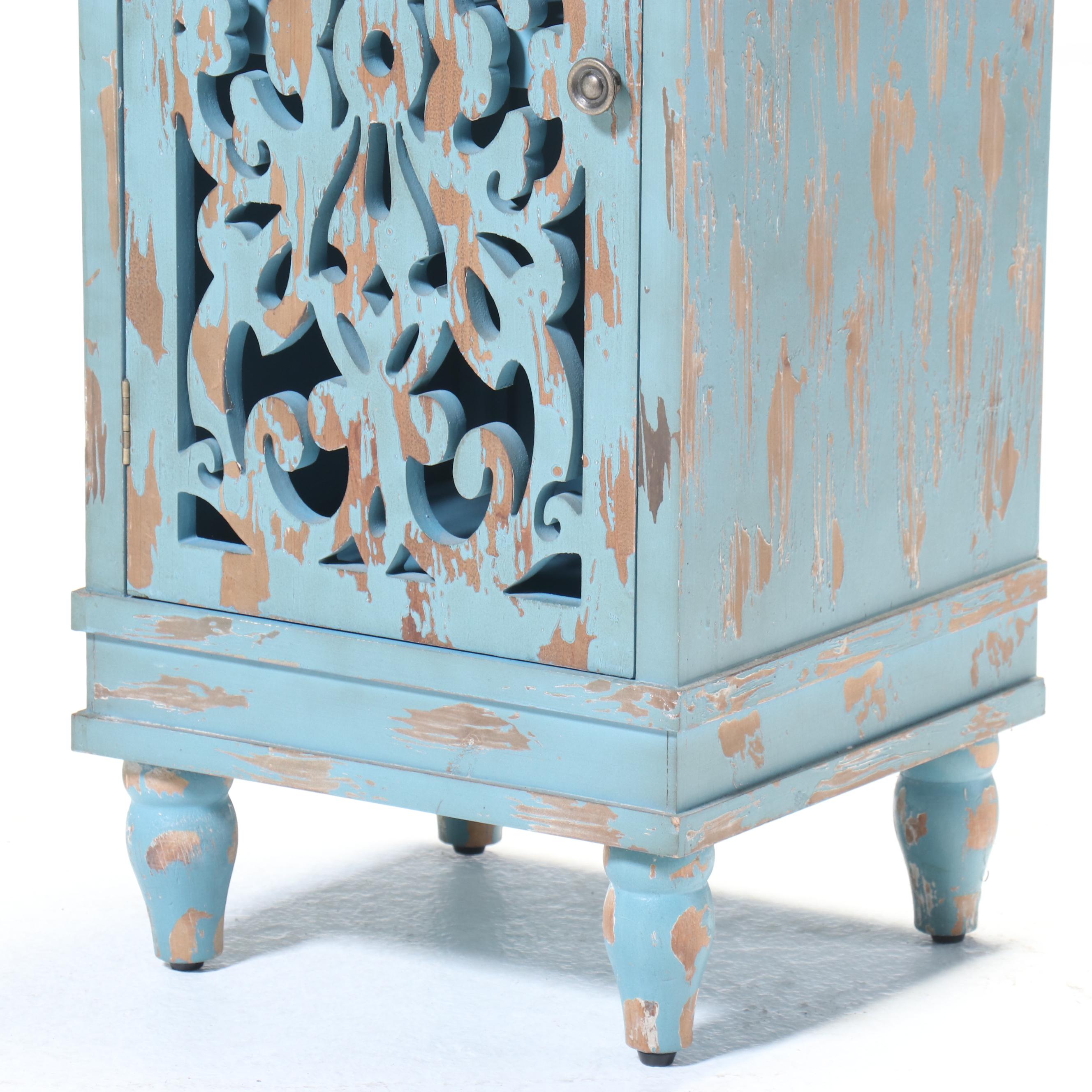 Pair of Chicago Stool and Chair Inc. Parcel-Painted Wood Commodes