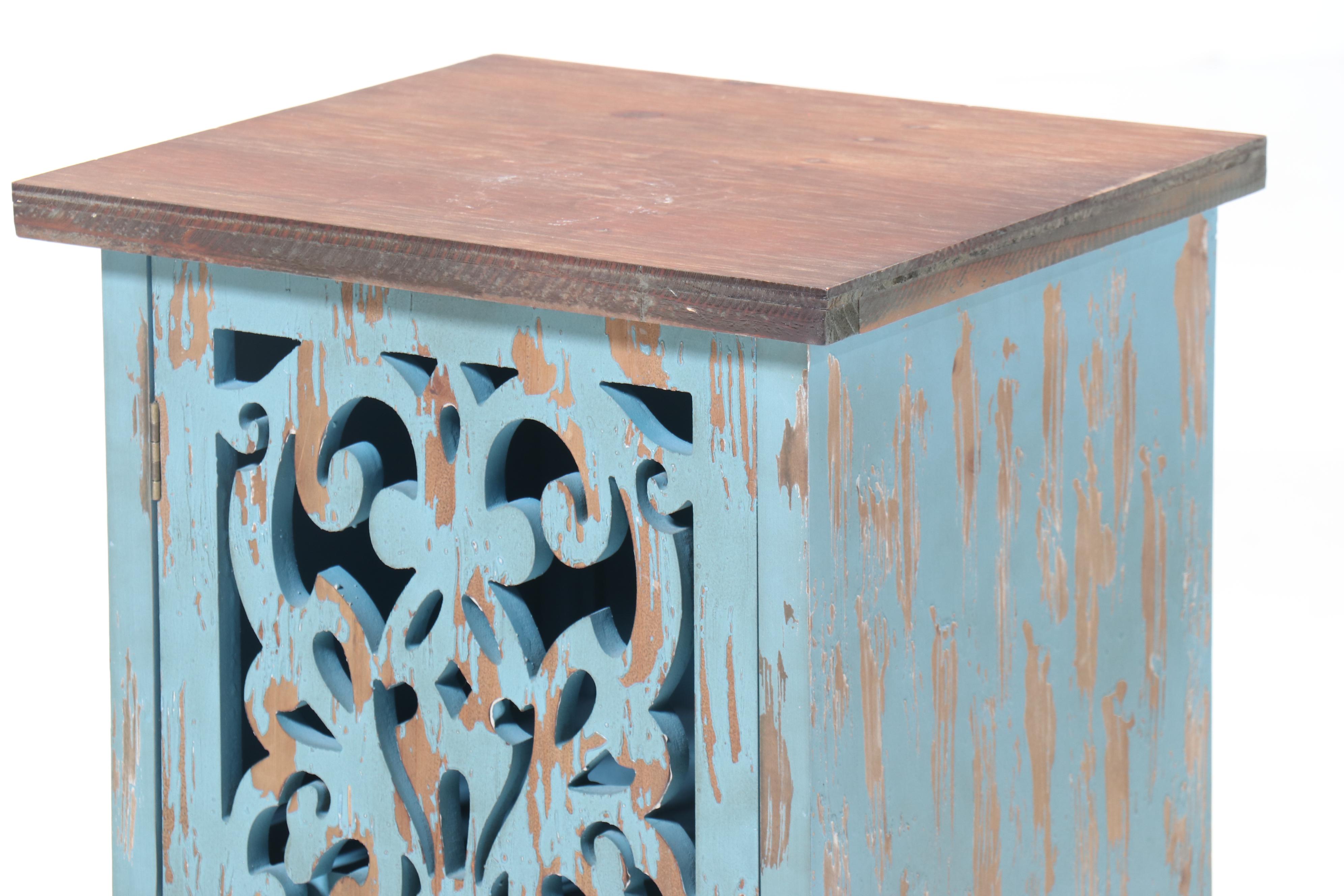 Pair of Chicago Stool and Chair Inc. Parcel-Painted Wood Commodes