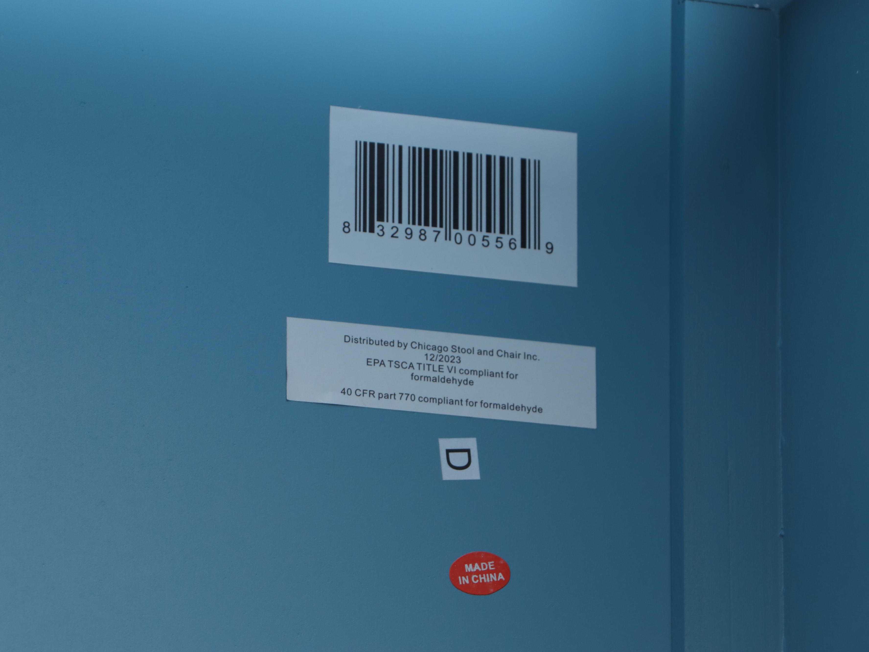 Pair of Chicago Stool and Chair Inc. Parcel-Painted Wood Commodes