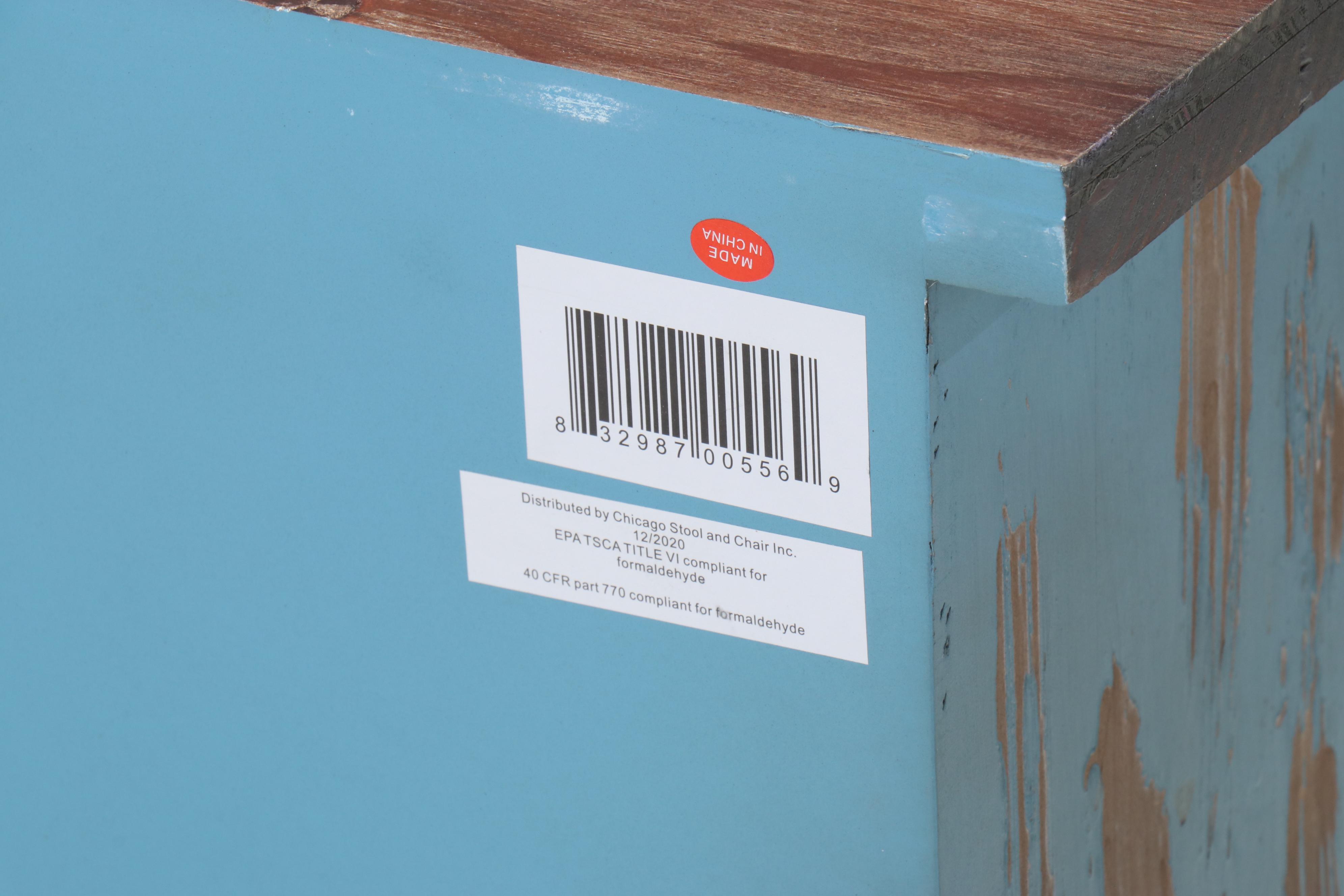 Pair of Chicago Stool and Chair Inc. Parcel-Painted Wood Commodes