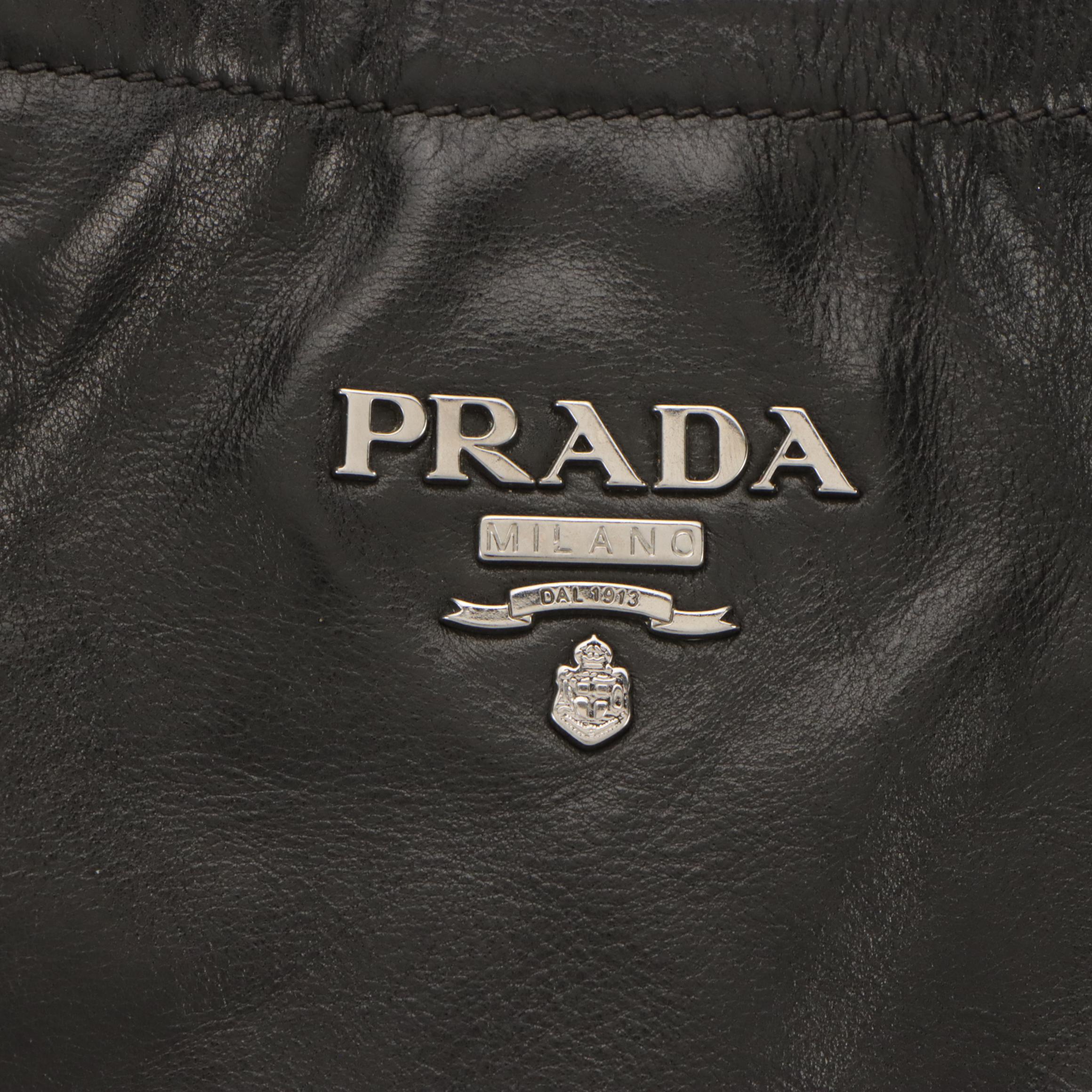 Prada Black Leather Tote