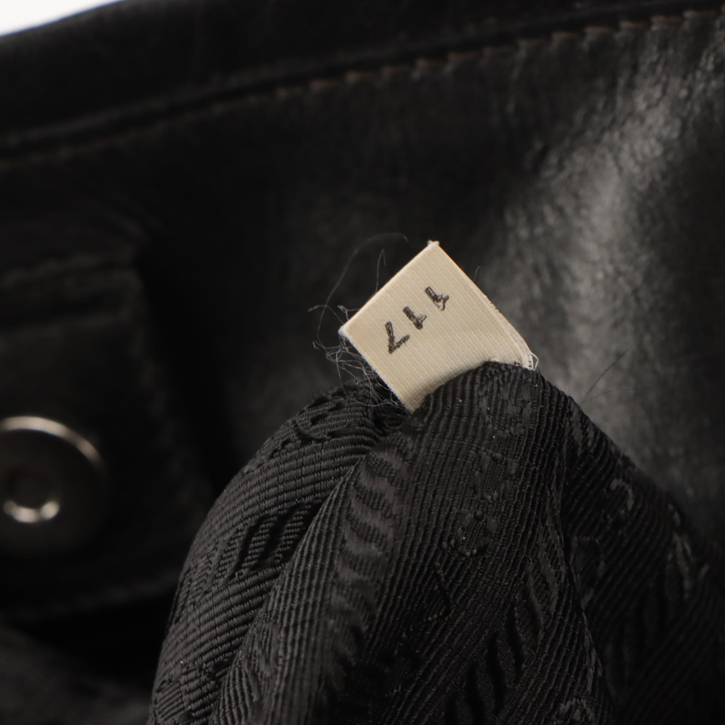 Prada Black Leather Tote