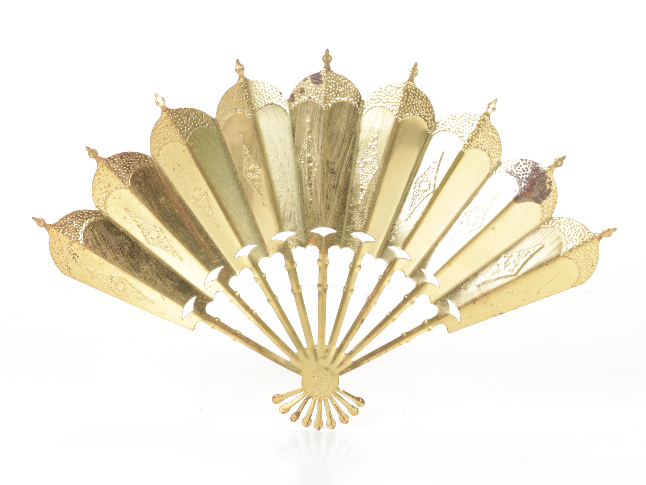 Lace & Fabric Floral Accordion Hand Fans & Wall Decor