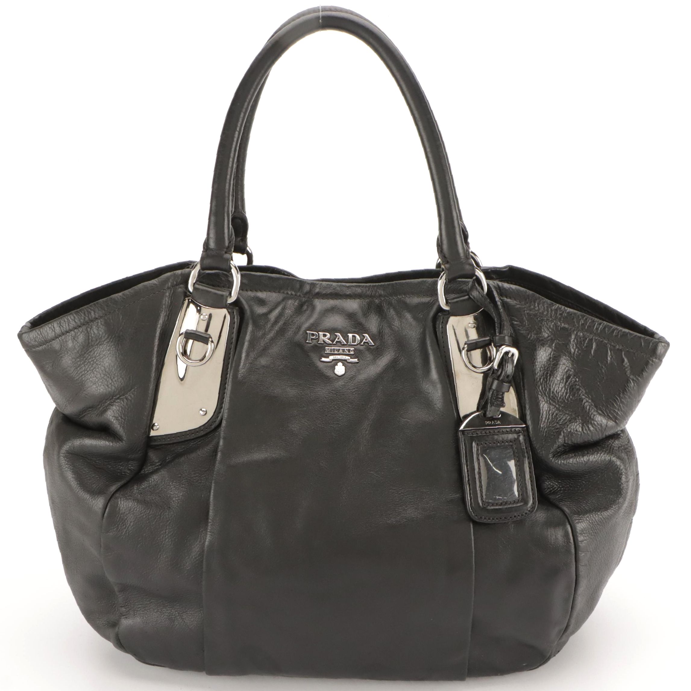 Prada Black Leather Tote