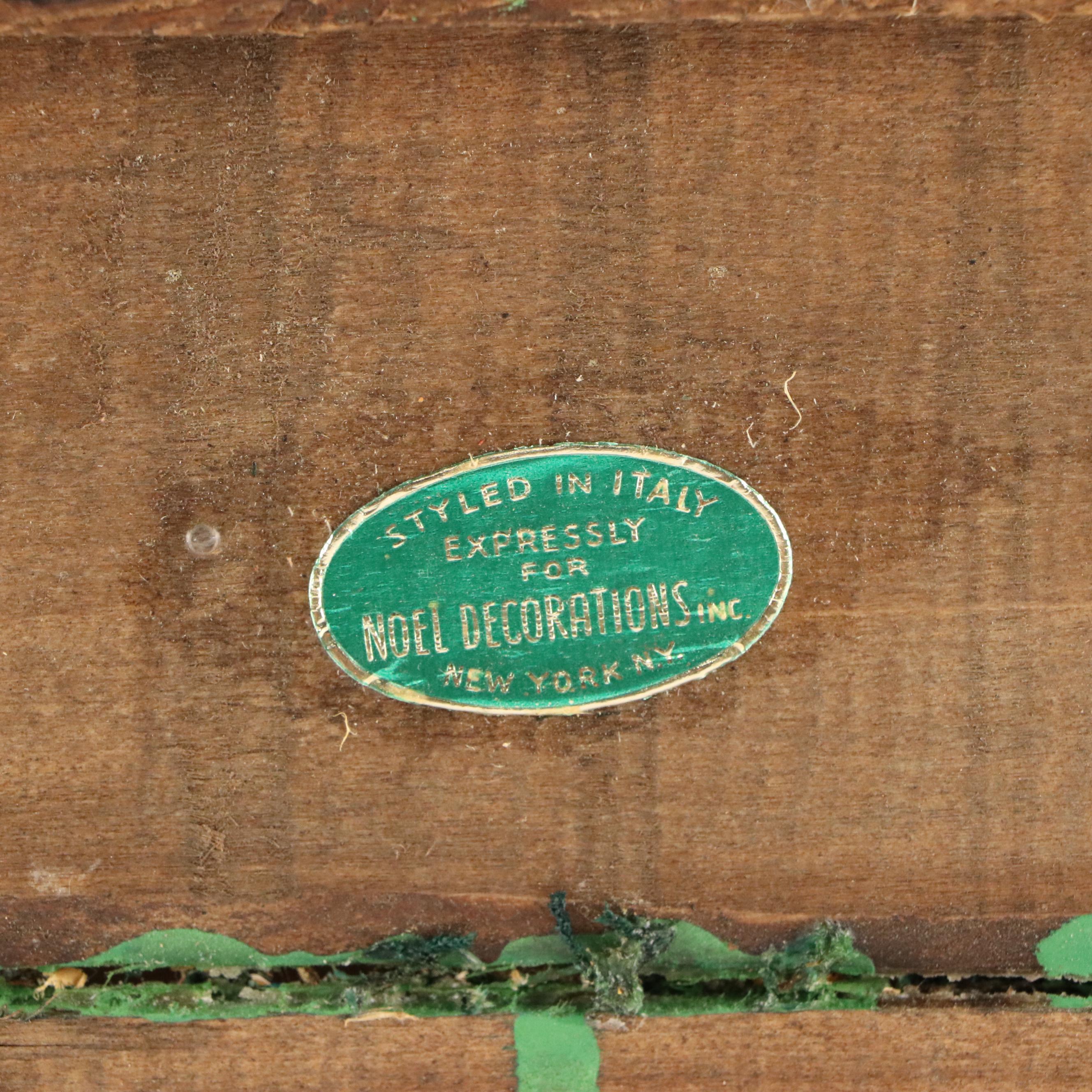 Noel Decorations Nativity Scene with Holland Mold Ceramic Christmas Trees